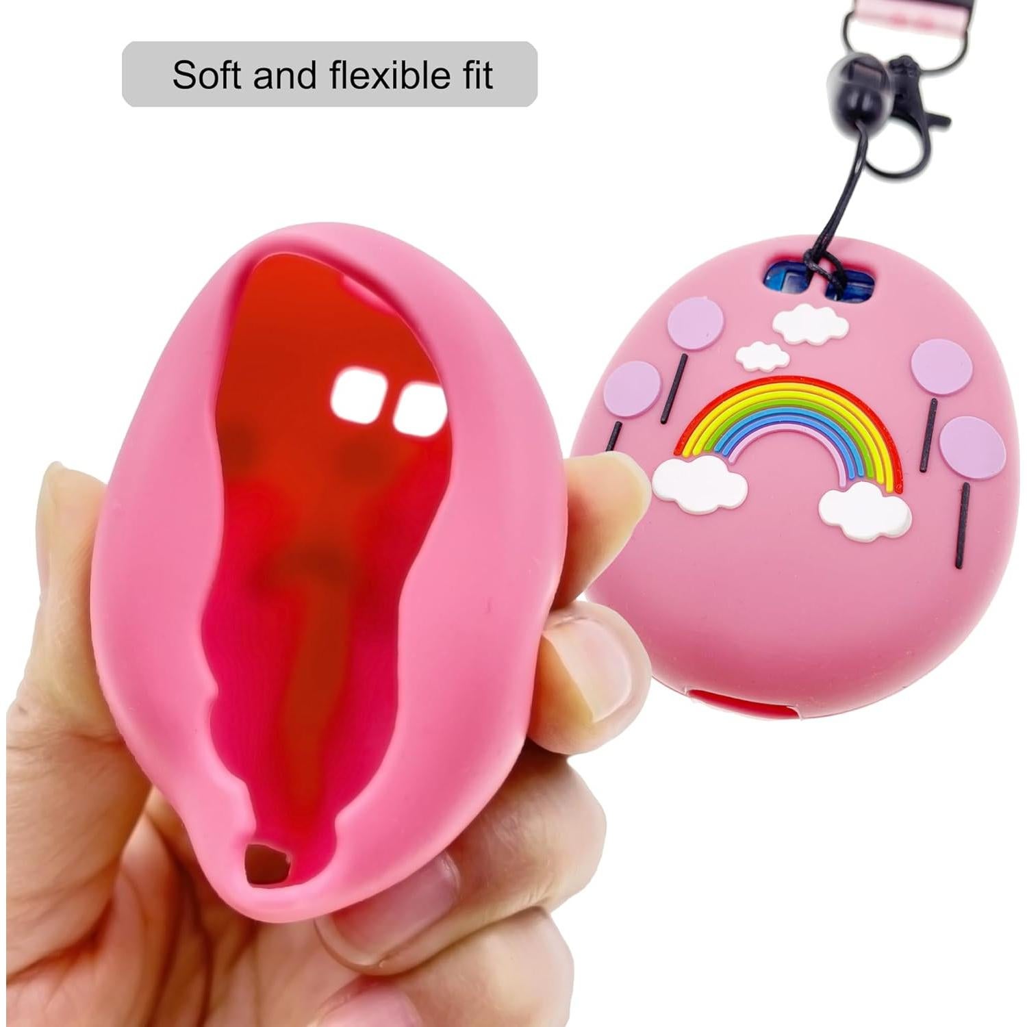 Funda de Silicona Xcivi Rosa con Cordón y Película Protectora