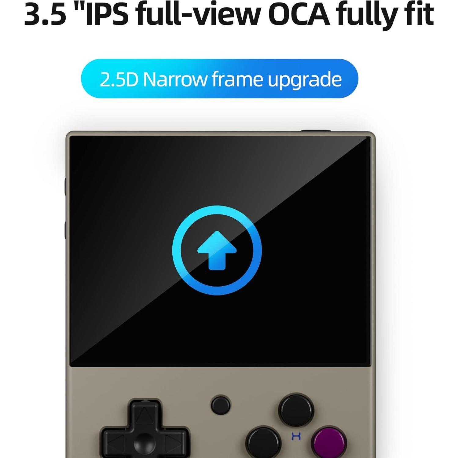 Miyoo Mini Plus Consola Retro 3.5" IPS 64GB Gris