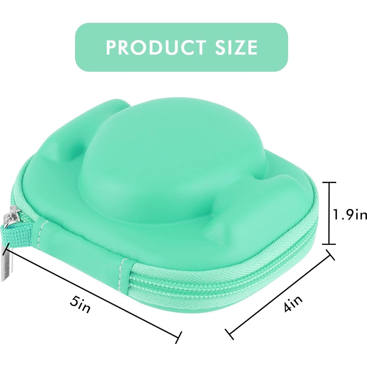 Funda de Silicona y Almacenamiento EVA para Tamagotchi Pix Verde