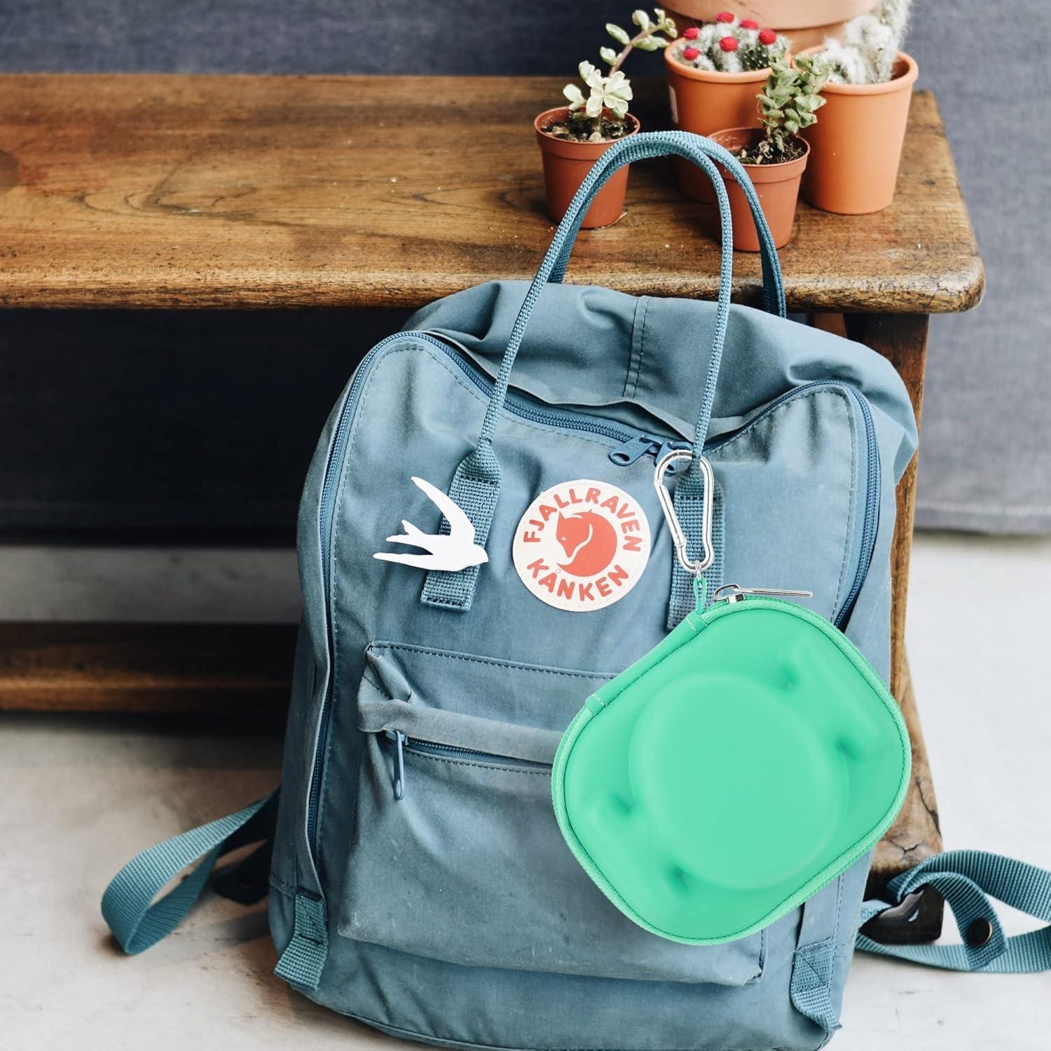 Funda de Silicona y Almacenamiento EVA para Tamagotchi Pix Verde