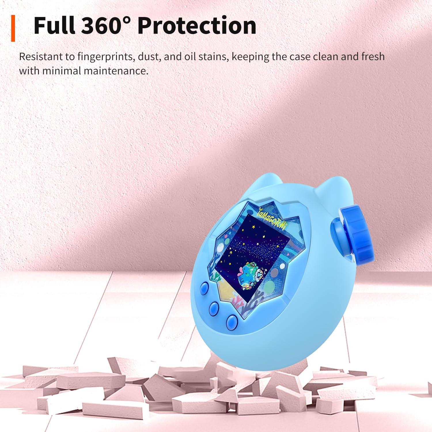 Funda Protectora de Silicona HUKWIMO para Tamagotchi Paradise Azul