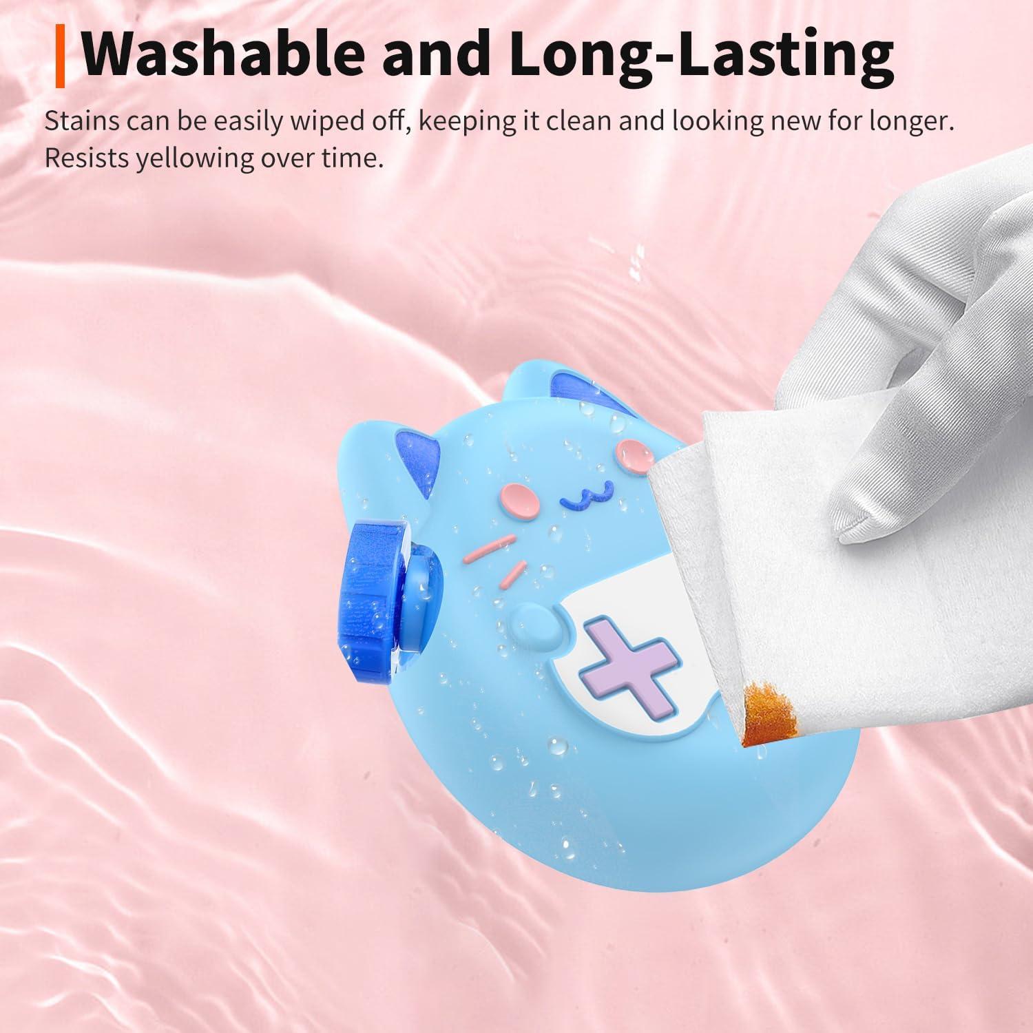 Funda Protectora de Silicona HUKWIMO para Tamagotchi Paradise Azul