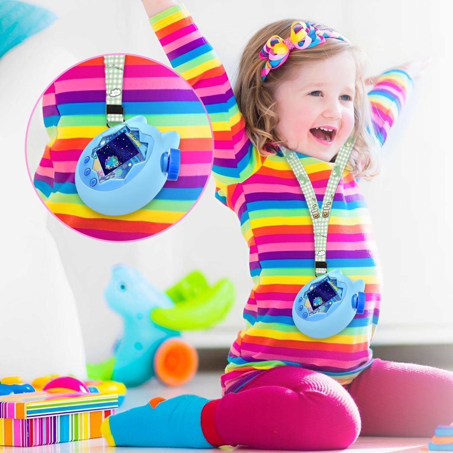 Funda Protectora de Silicona HUKWIMO para Tamagotchi Paradise Azul