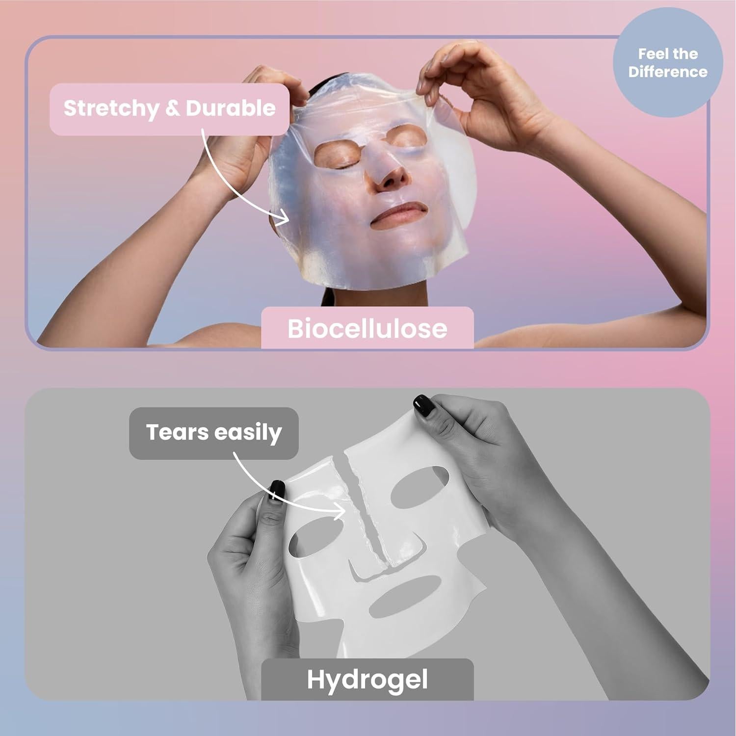 Mascarillas Faciales de Colágeno Body Restore 12 Paquete