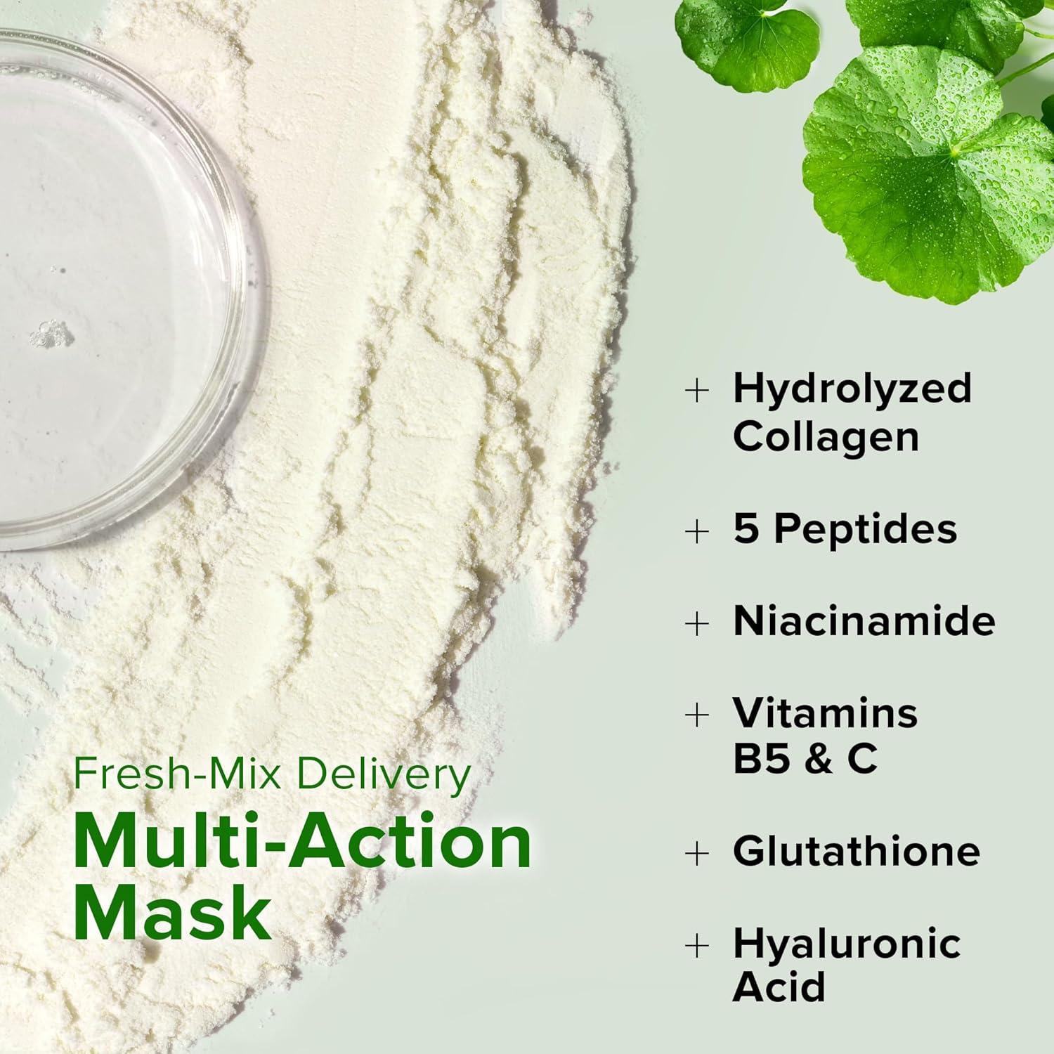 Conjunto de Mascarillas Faciales Ebanel - Colágeno y Niacinamida, 8 Paquetes