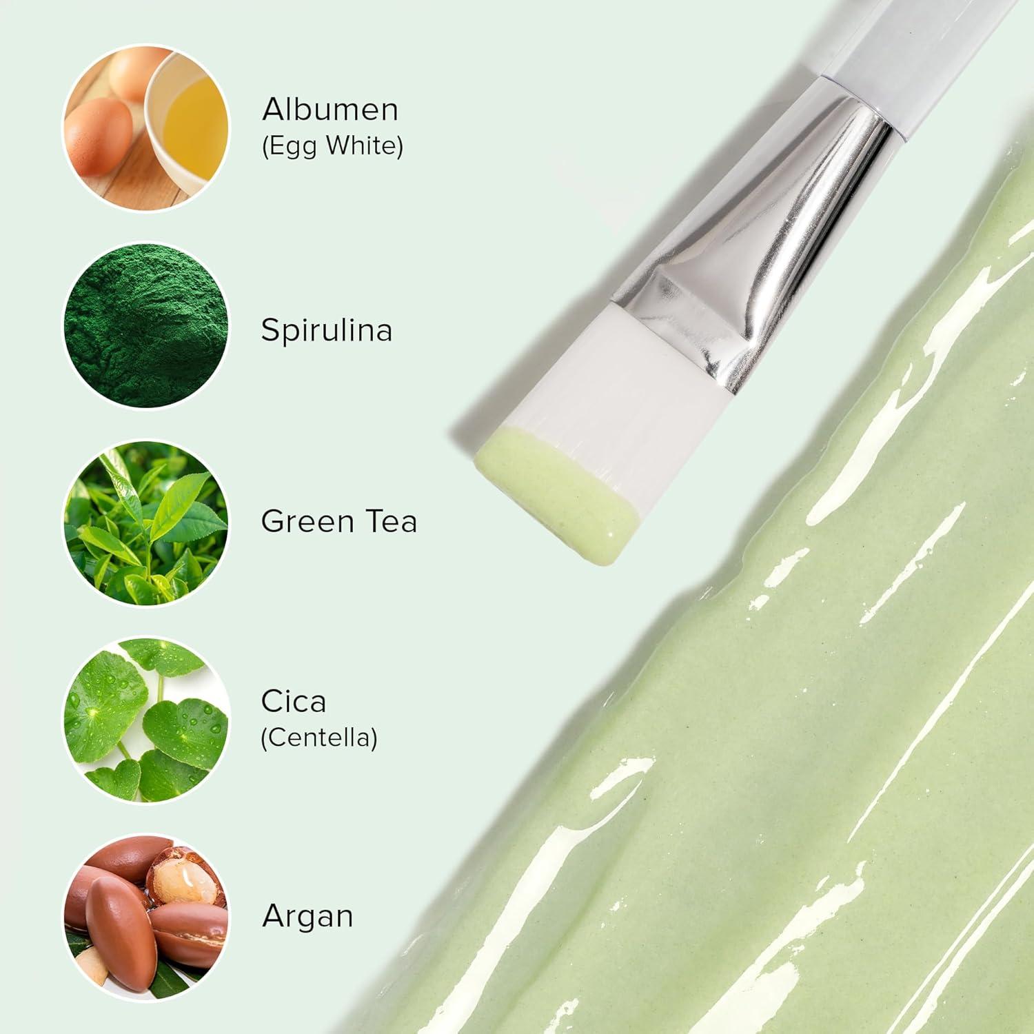 Conjunto de Mascarillas Faciales Ebanel - Colágeno y Niacinamida, 8 Paquetes