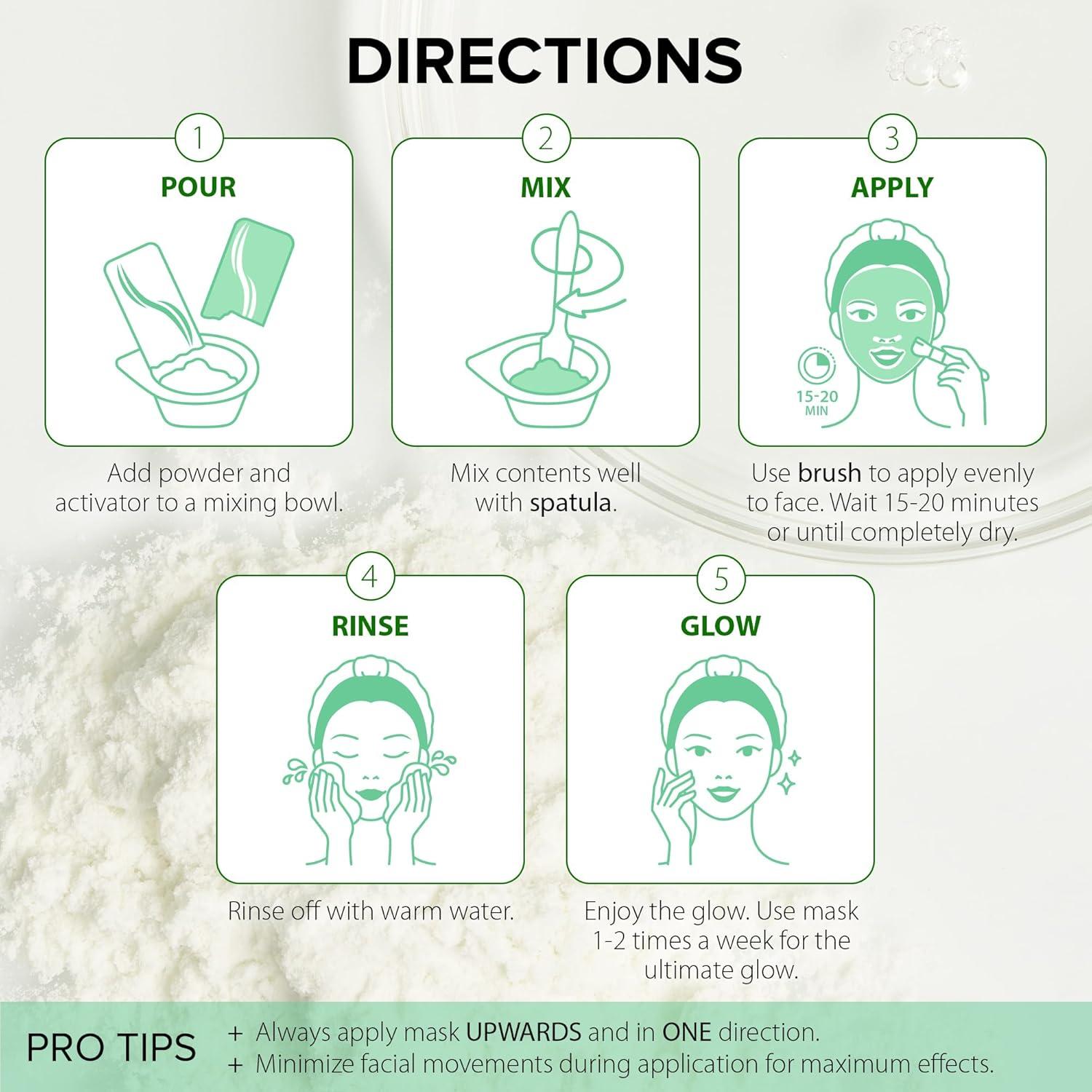 Conjunto de Mascarillas Faciales Ebanel - Colágeno y Niacinamida, 8 Paquetes