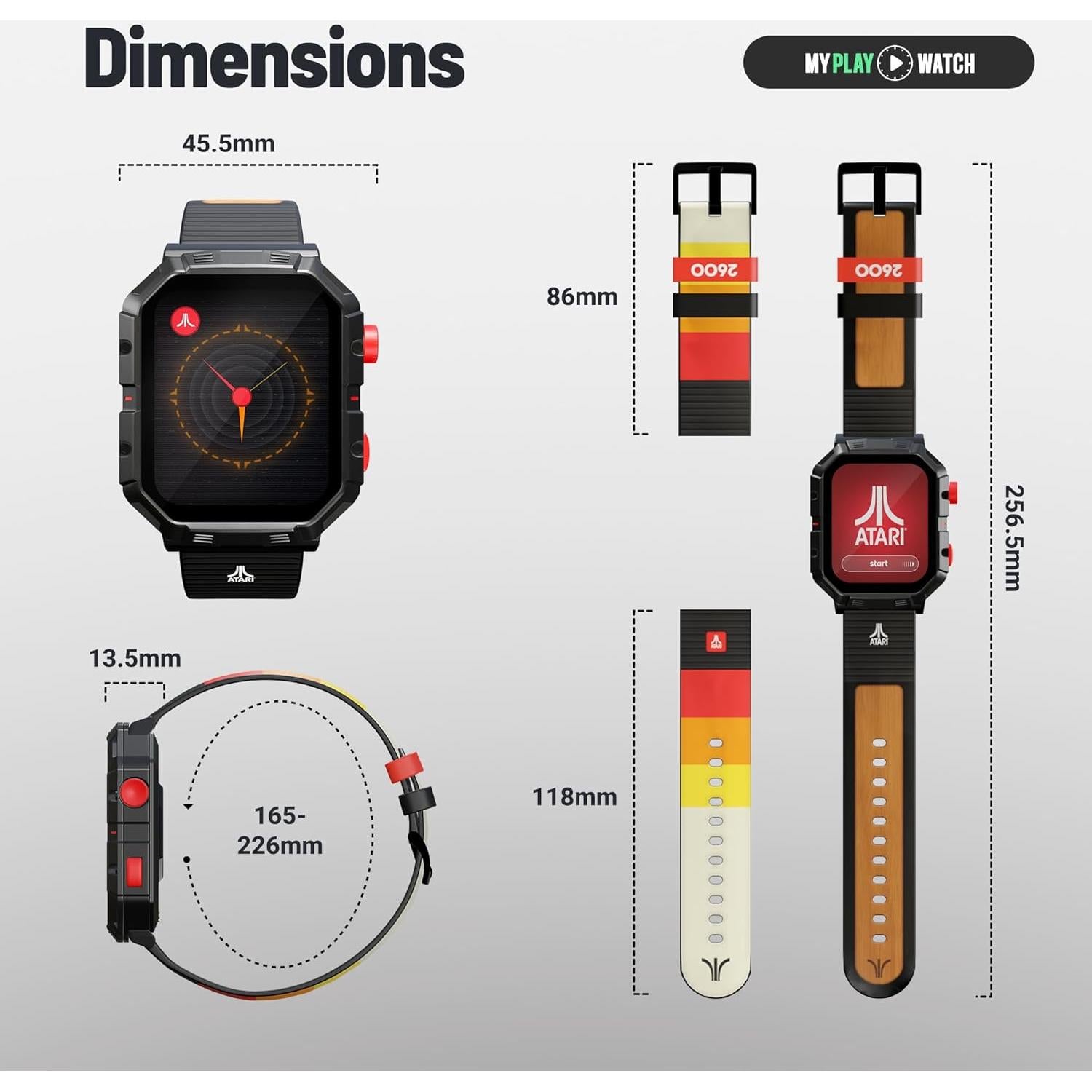 Reloj Inteligente Retro Atari 2600 - My Play Watch, Juegos Icónicos