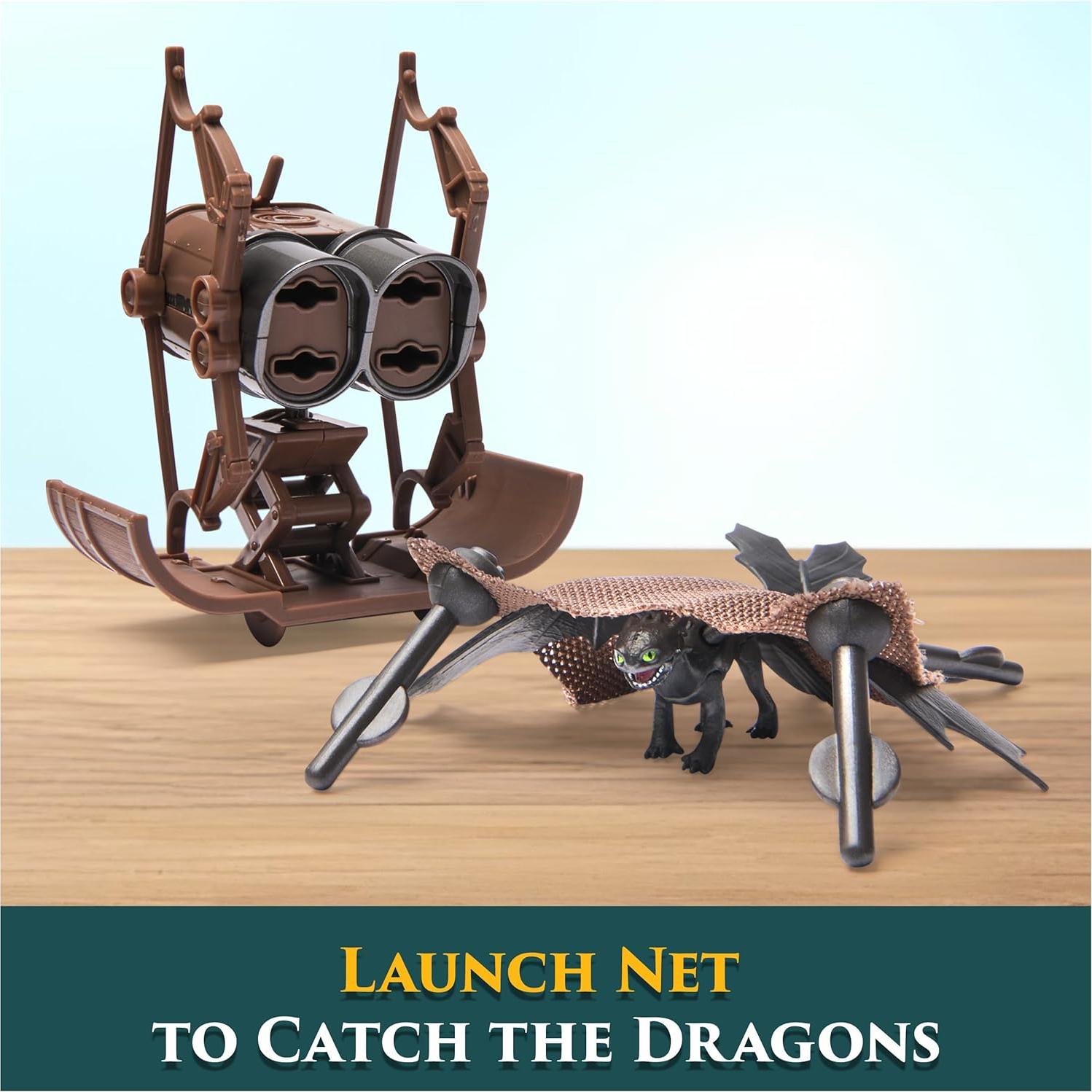 Set de Captura de Dragones Dreamworks 5 Piezas con Lanzador
