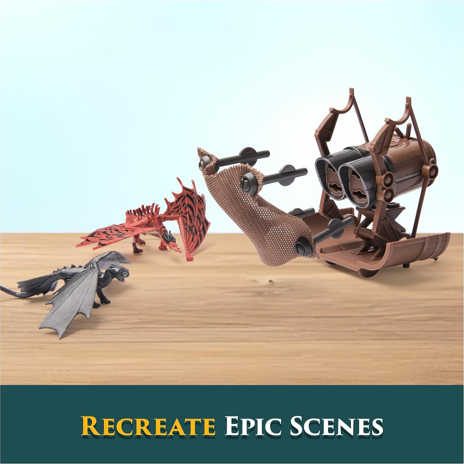 Set de Captura de Dragones Dreamworks 5 Piezas con Lanzador