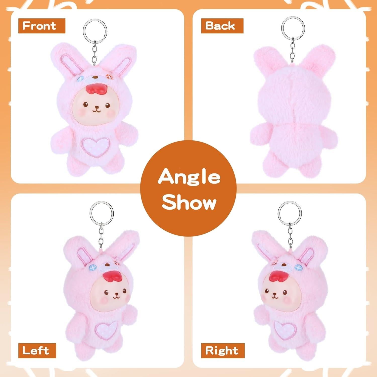 Muñeca de Peluche Conejito Rosa Kawaii 16.5 cm para Niños