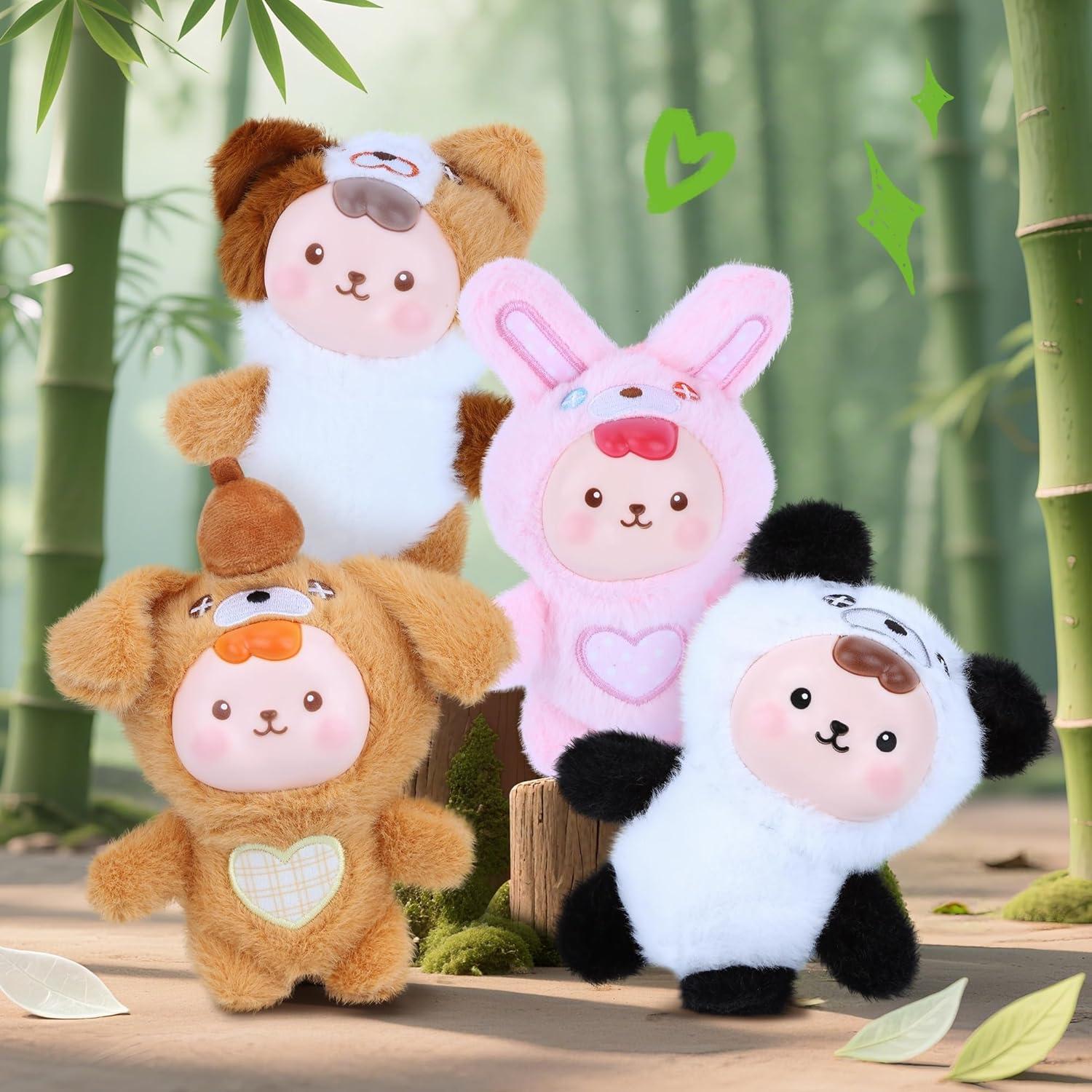 Muñeca de Peluche Conejito Rosa Kawaii 16.5 cm para Niños