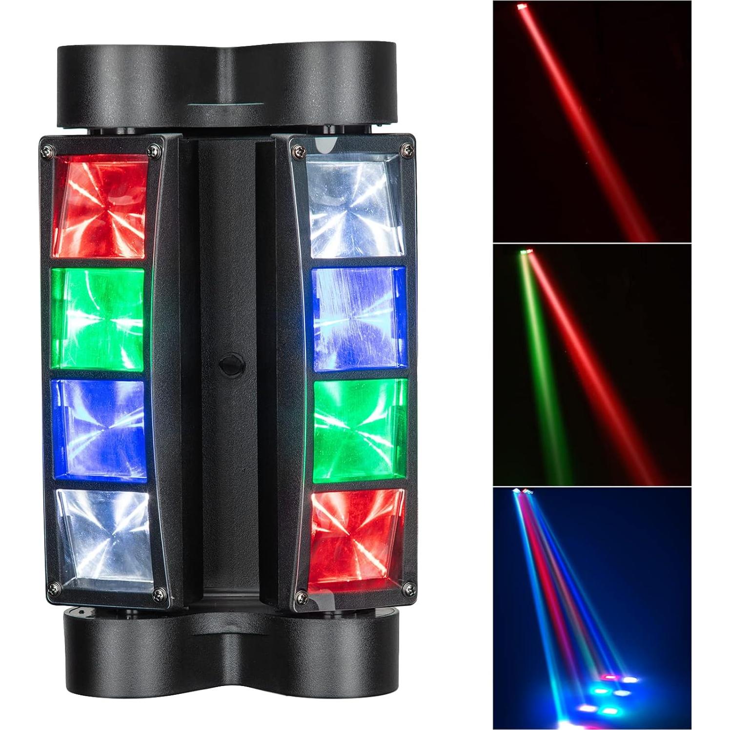 Luces de Cabeza Móvil LUNSY 8x10W RGBW para Fiesta