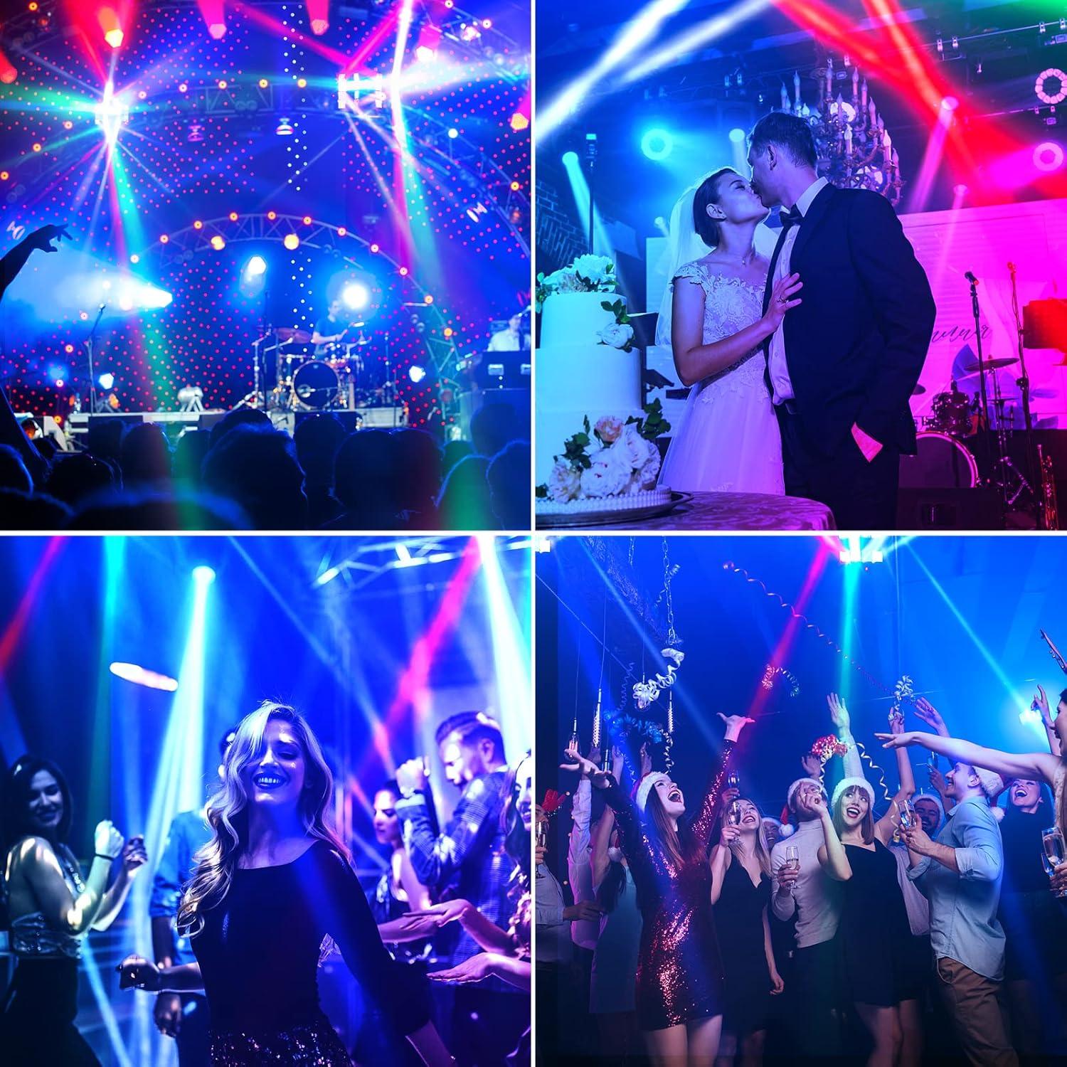 Luces de Cabeza Móvil LUNSY 8x10W RGBW para Fiesta