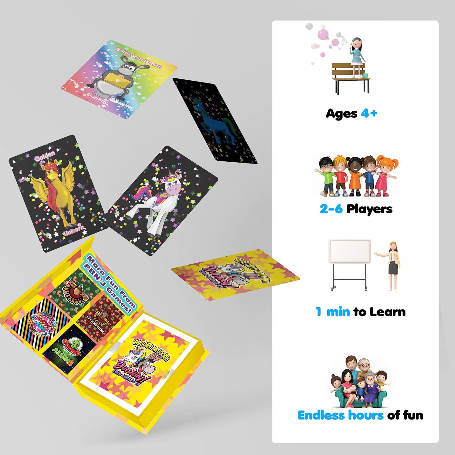 Juego de Cartas Unicornio Unicornio Burro PBN'J - 2022 Juego del Año