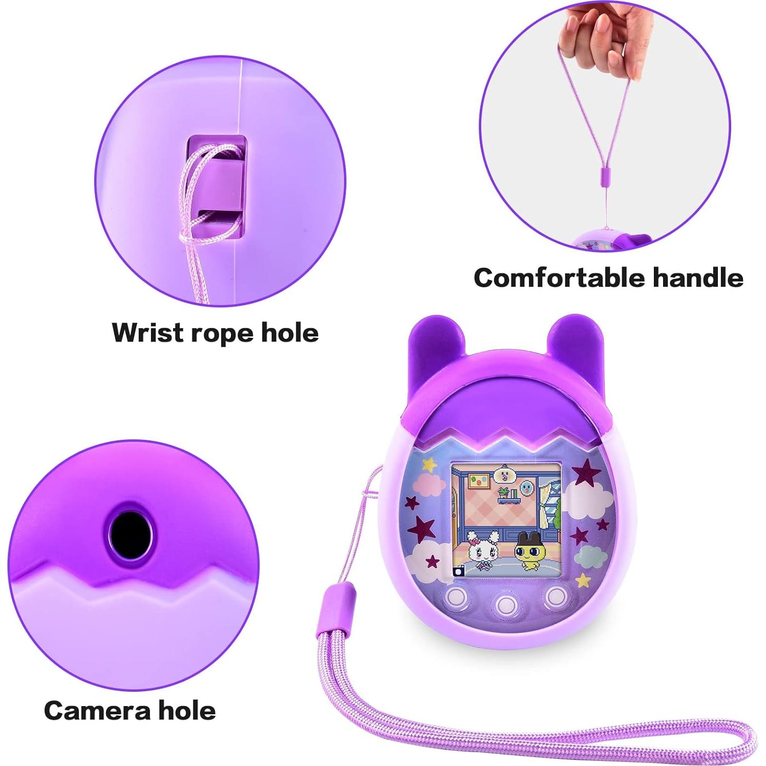 Funda de Silicona ANKHOH para Tamagotchi Pix Púrpura