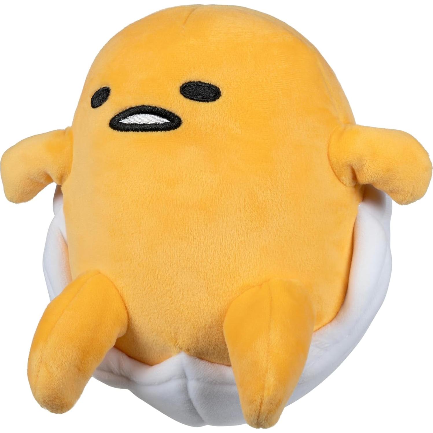 Peluche Gudetama 20 cm Jazwares en Cáscara de Huevo