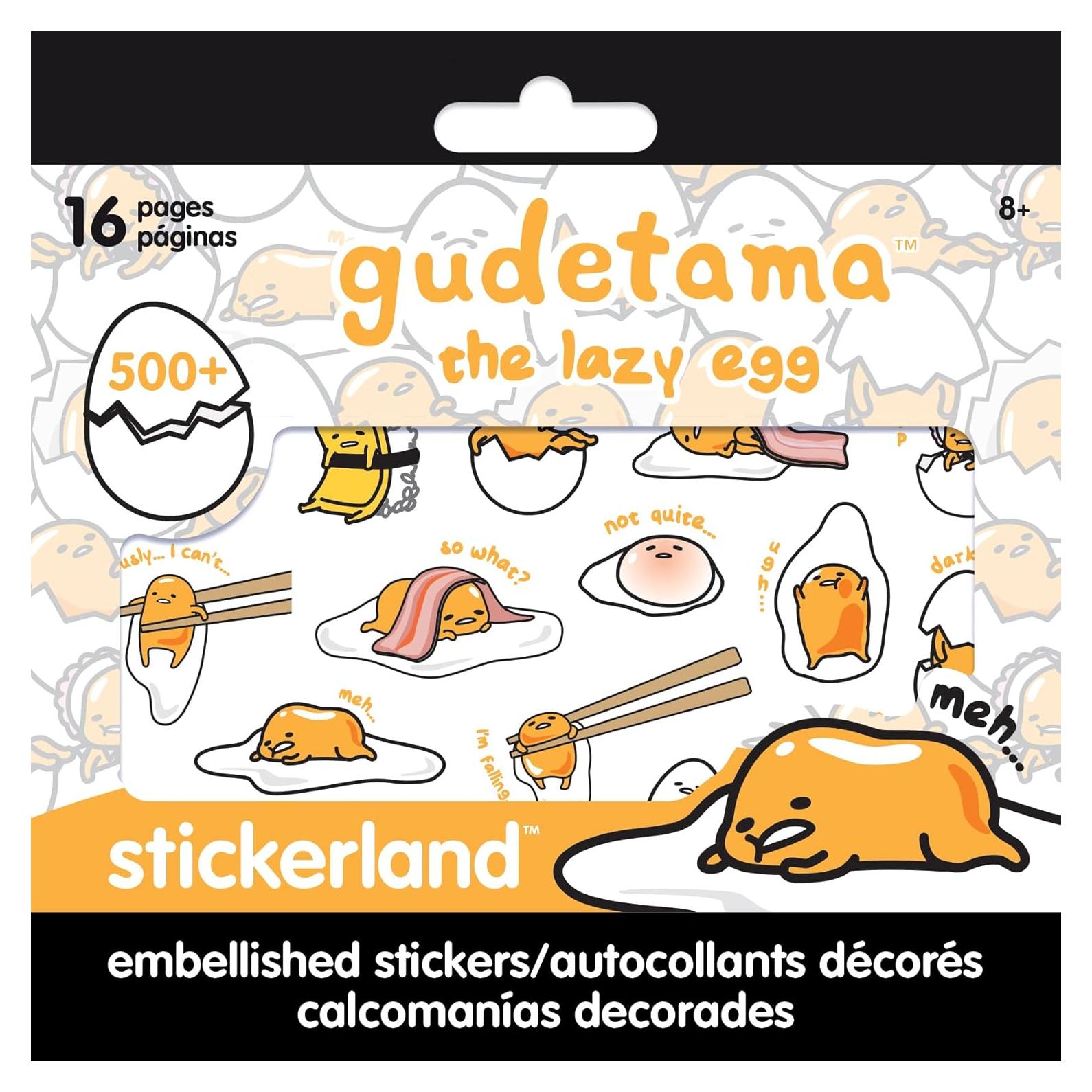 Pad de Stickers Gudetama Trends International 16 Páginas