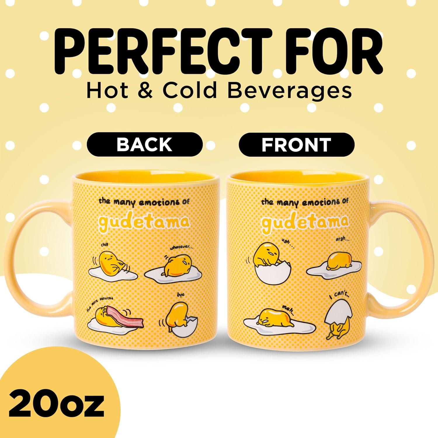 Taza Cerámica Silver Buffalo Gudetama 20oz Libre BPA
