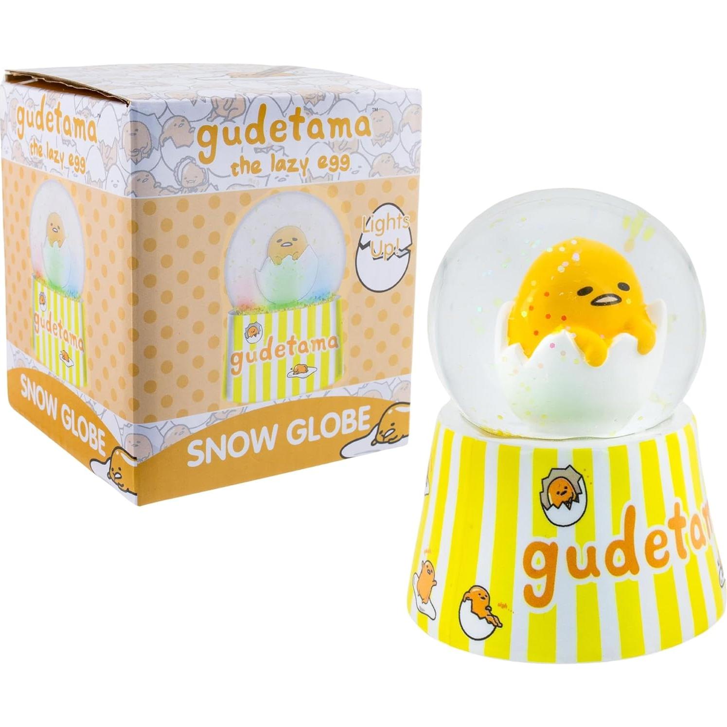 Globo de Nieve Mini Gudetama con Luz - Silver Buffalo 7.62 cm