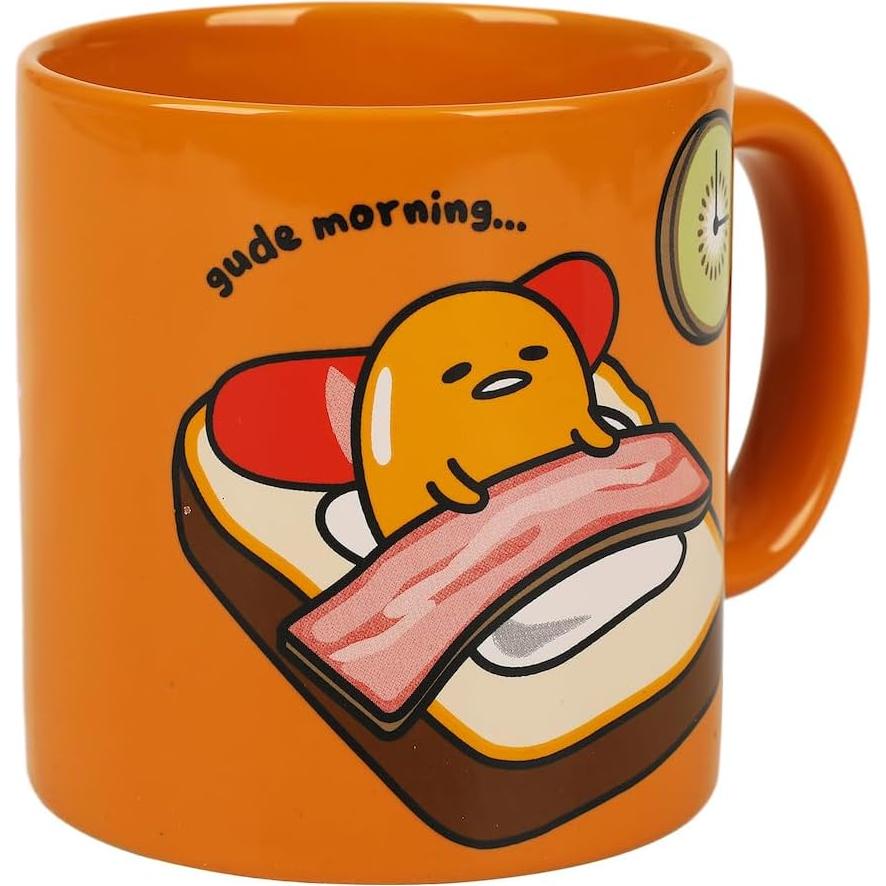 Taza Cerámica Naranja Gudetama 0.47 L Diseño Personalizado