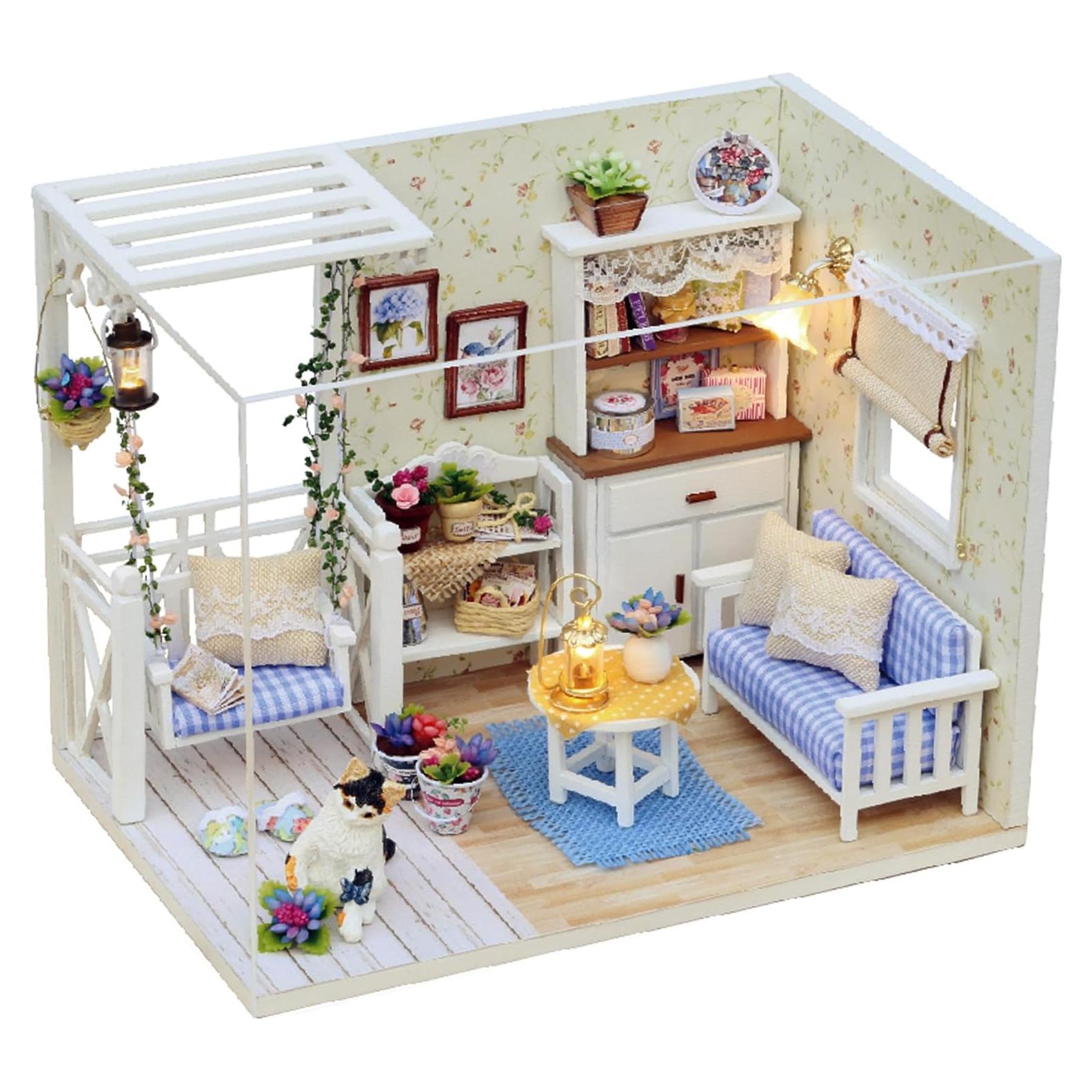 Casa de Muñecas Miniatura DIY KOOMEKI Diario de Gatito 17.1x11.7 cm