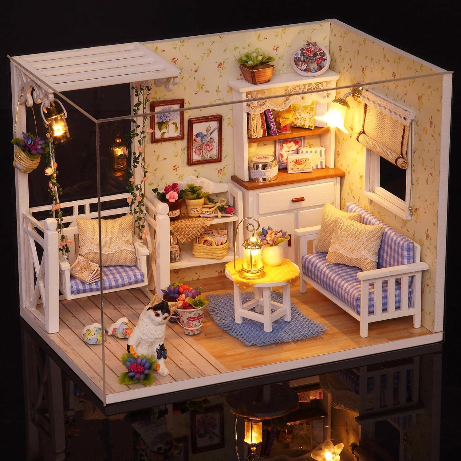 Casa de Muñecas Miniatura DIY KOOMEKI Diario de Gatito 17.1x11.7 cm