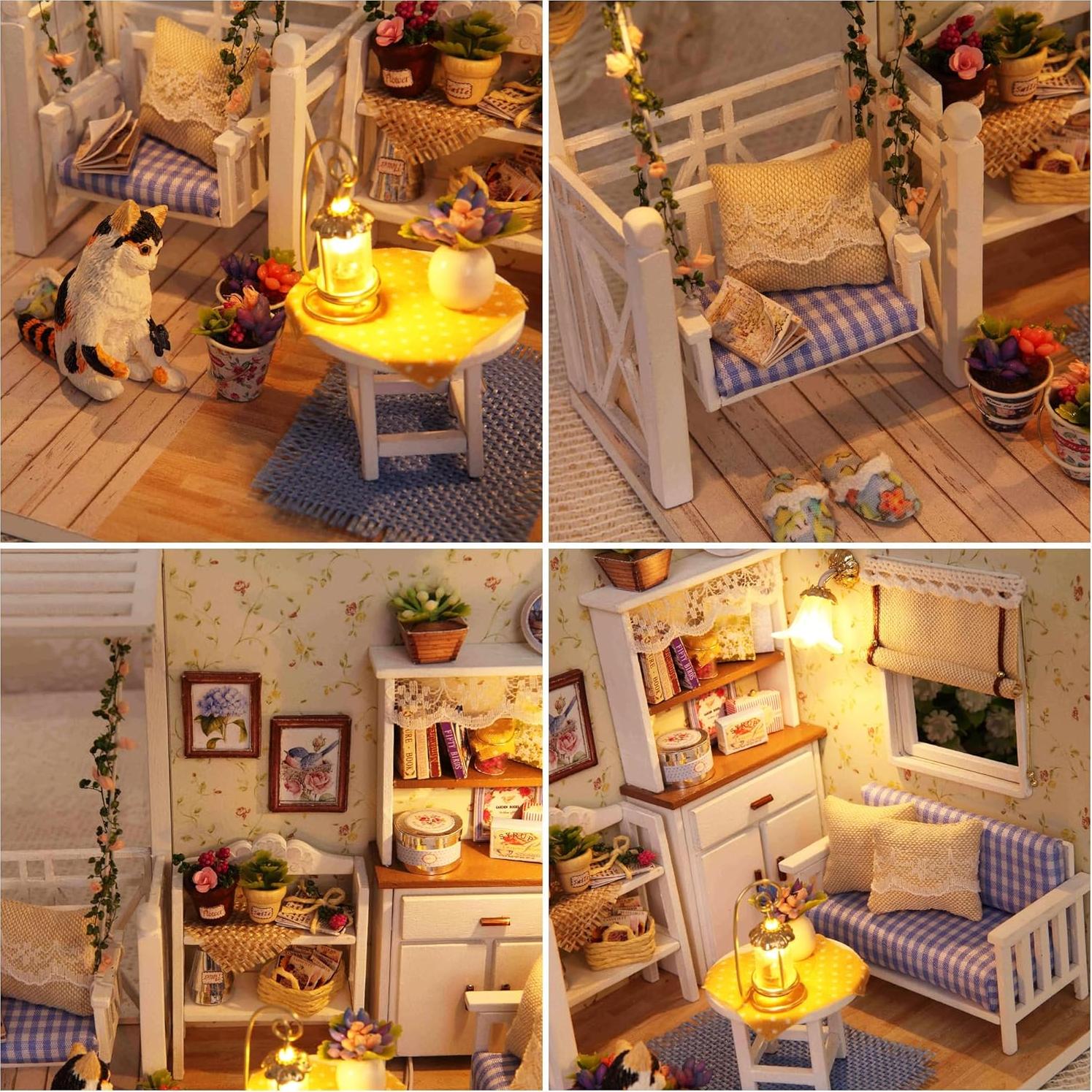 Casa de Muñecas Miniatura DIY KOOMEKI Diario de Gatito 17.1x11.7 cm