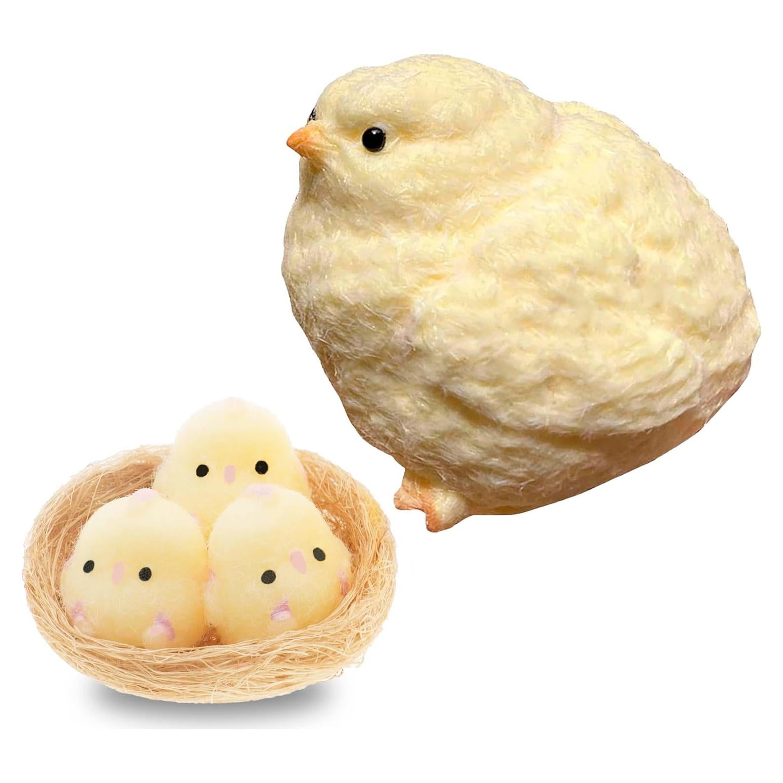 4 Juguetes Squishy de Pollo Hechos a Mano ANZHY - Alivio Estrés