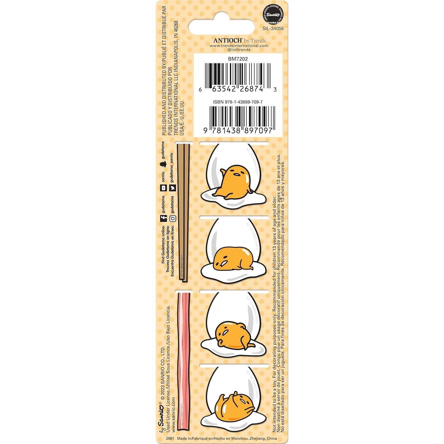 Clips Magnéticos Gudetama para Páginas - Paquete de 6