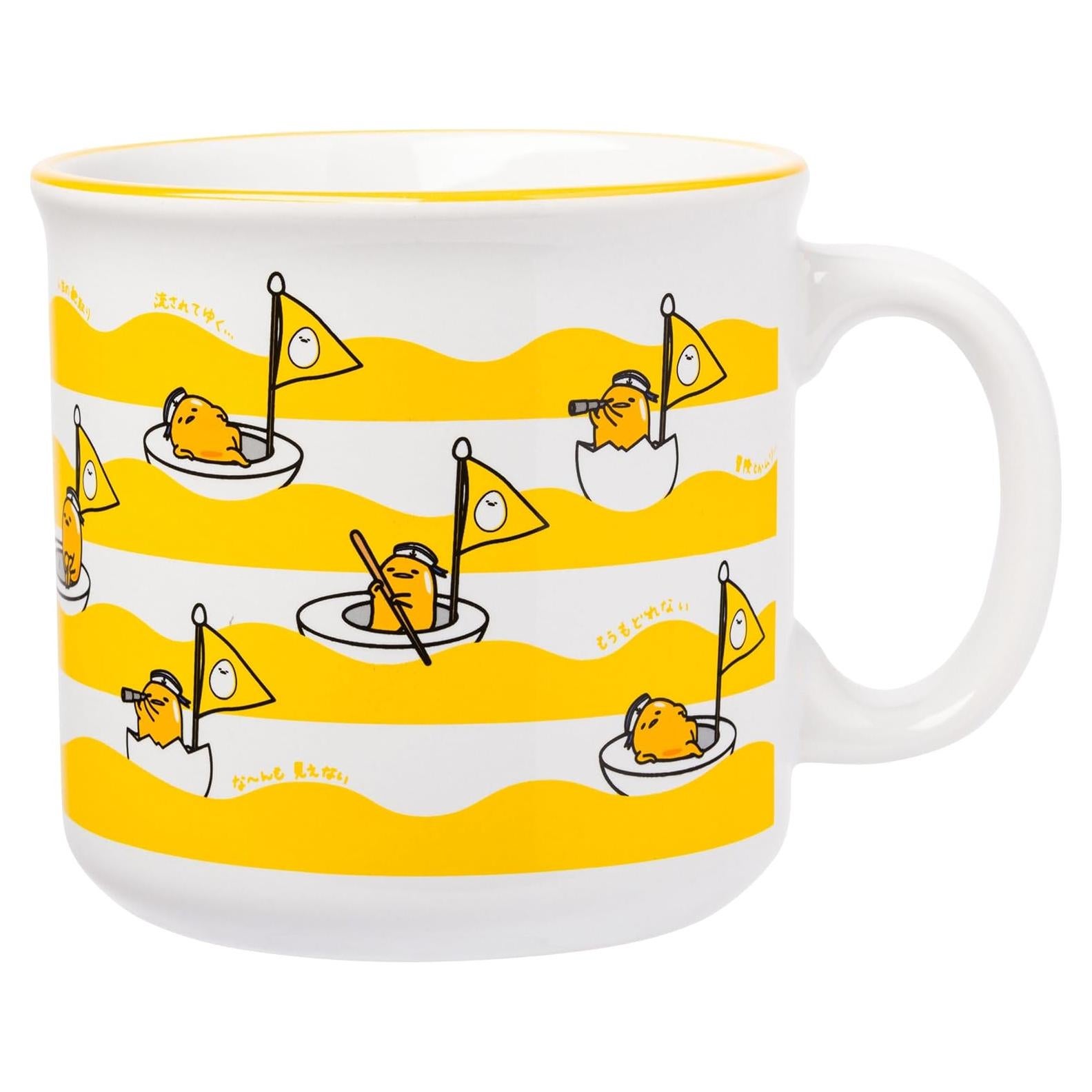 Taza Camper Cerámica Gudetama 590 ml Silver Buffalo