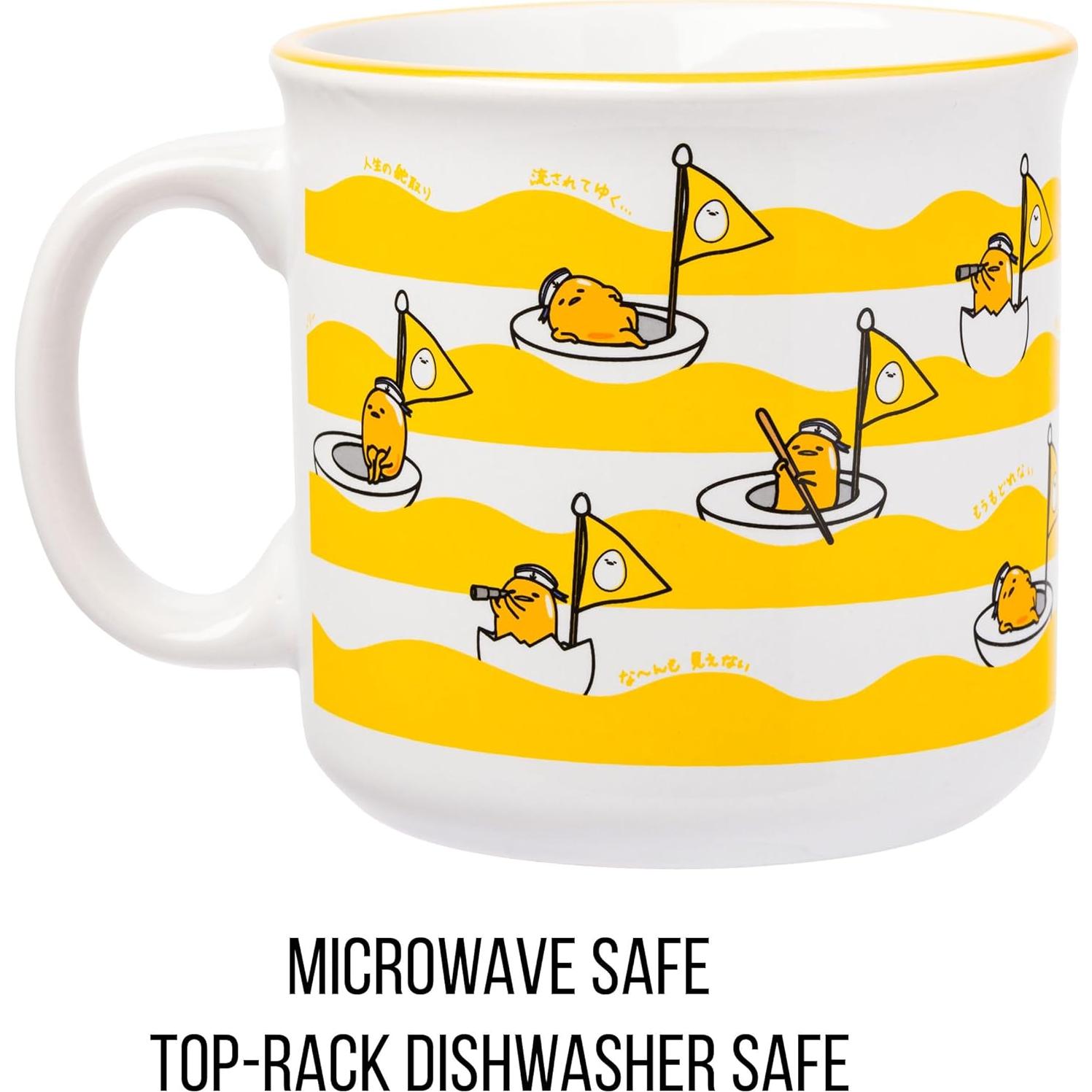 Taza Camper Cerámica Gudetama 590 ml Silver Buffalo