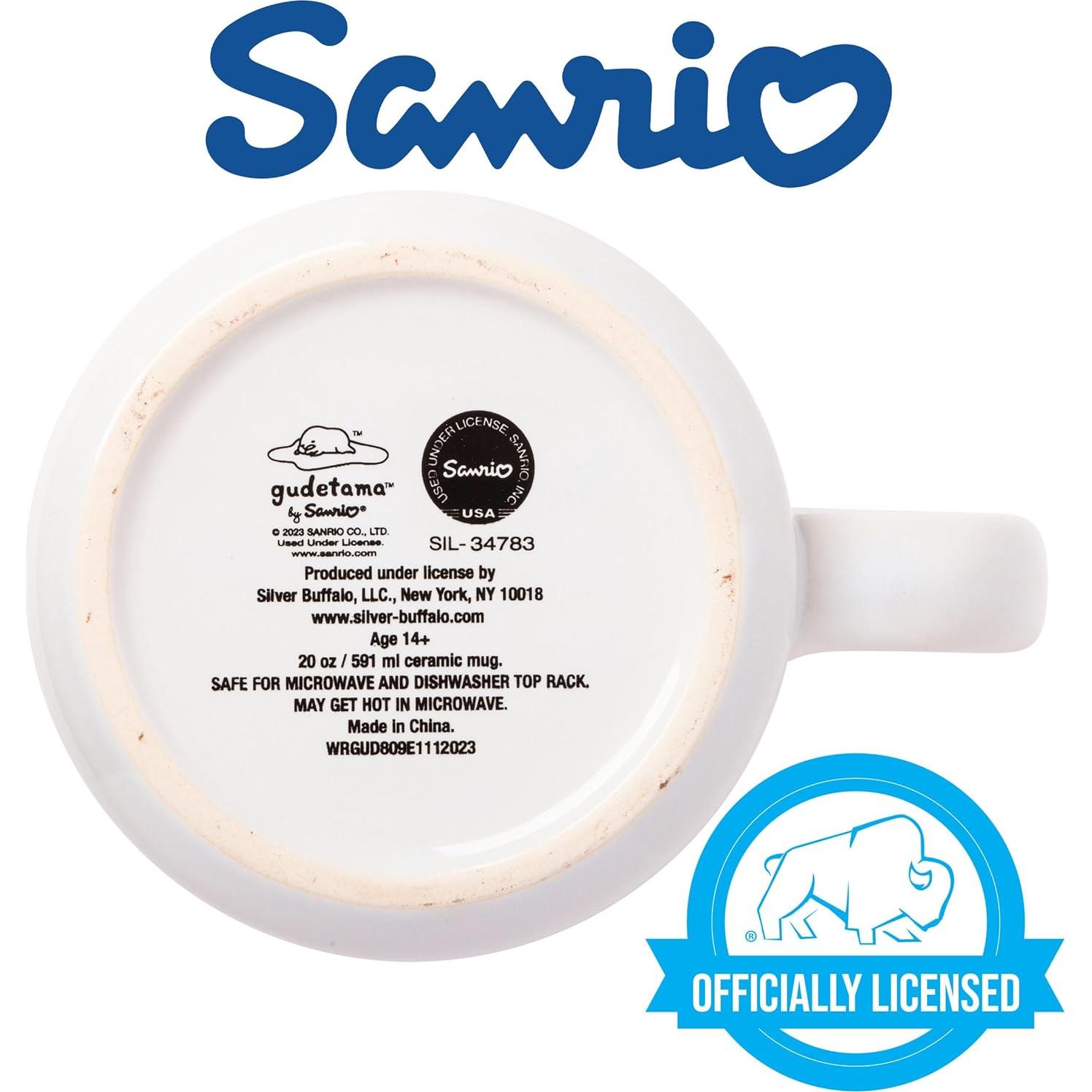 Taza Camper Cerámica Gudetama 590 ml Silver Buffalo