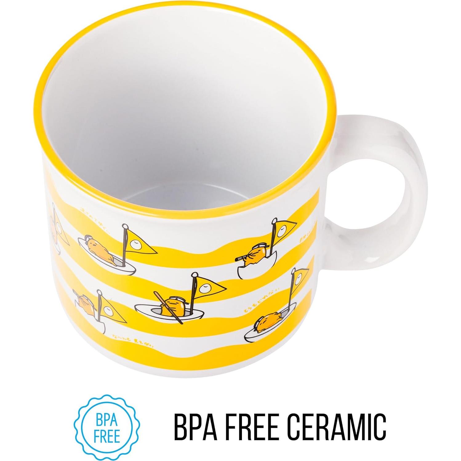 Taza Camper Cerámica Gudetama 590 ml Silver Buffalo