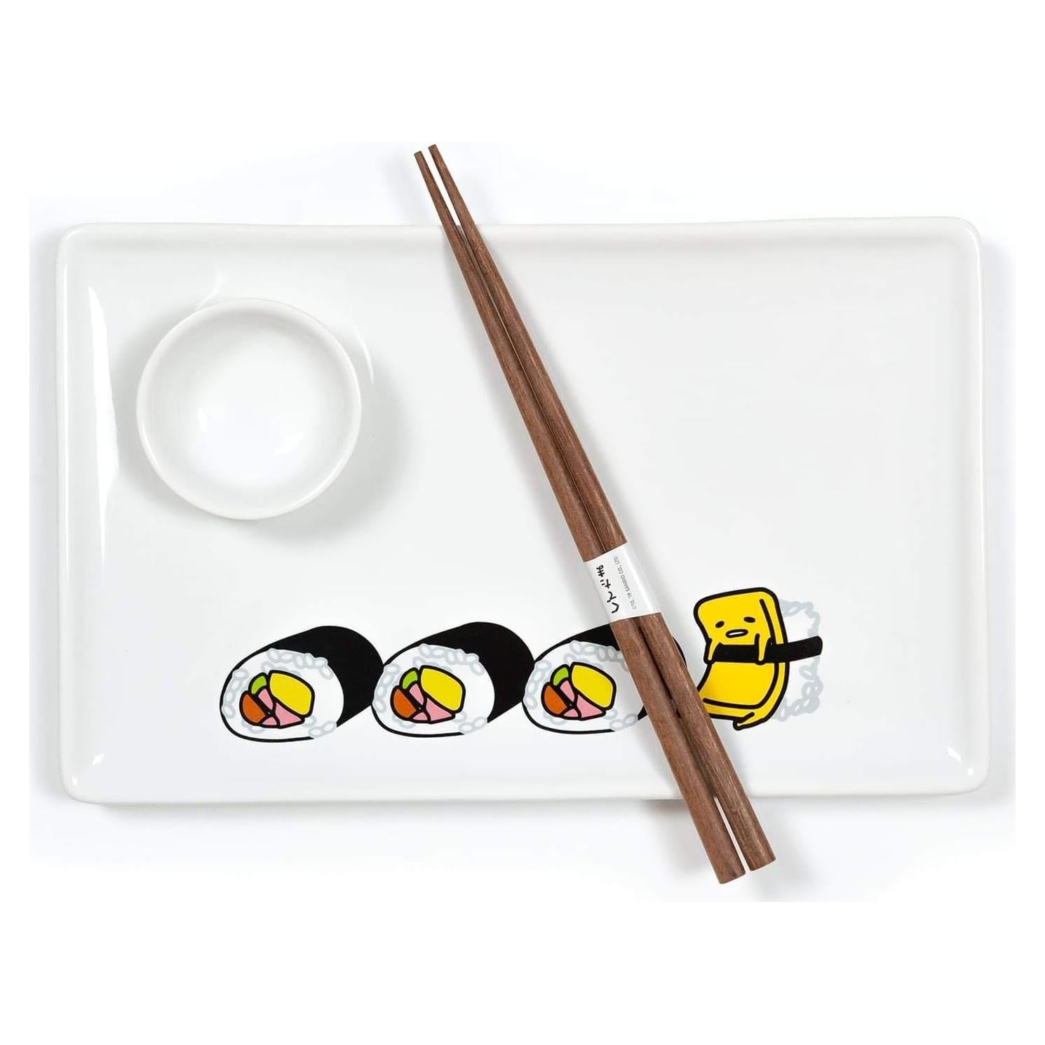 Juego de Sushi Cerámica Gudetama 3 Piezas - Seven20