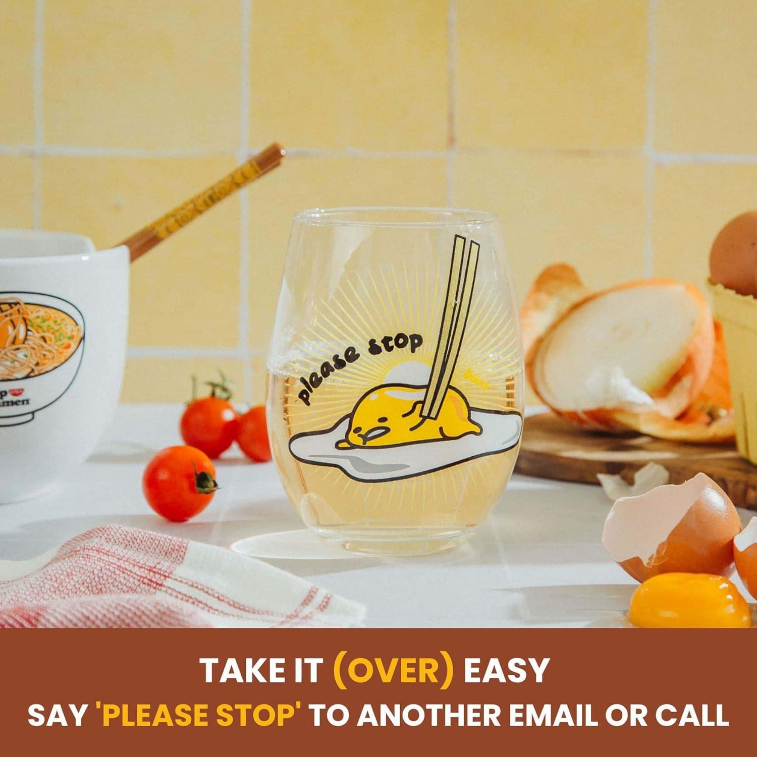 Vaso Sin Tallo Gudetama Sanrio 591ml Multicolor