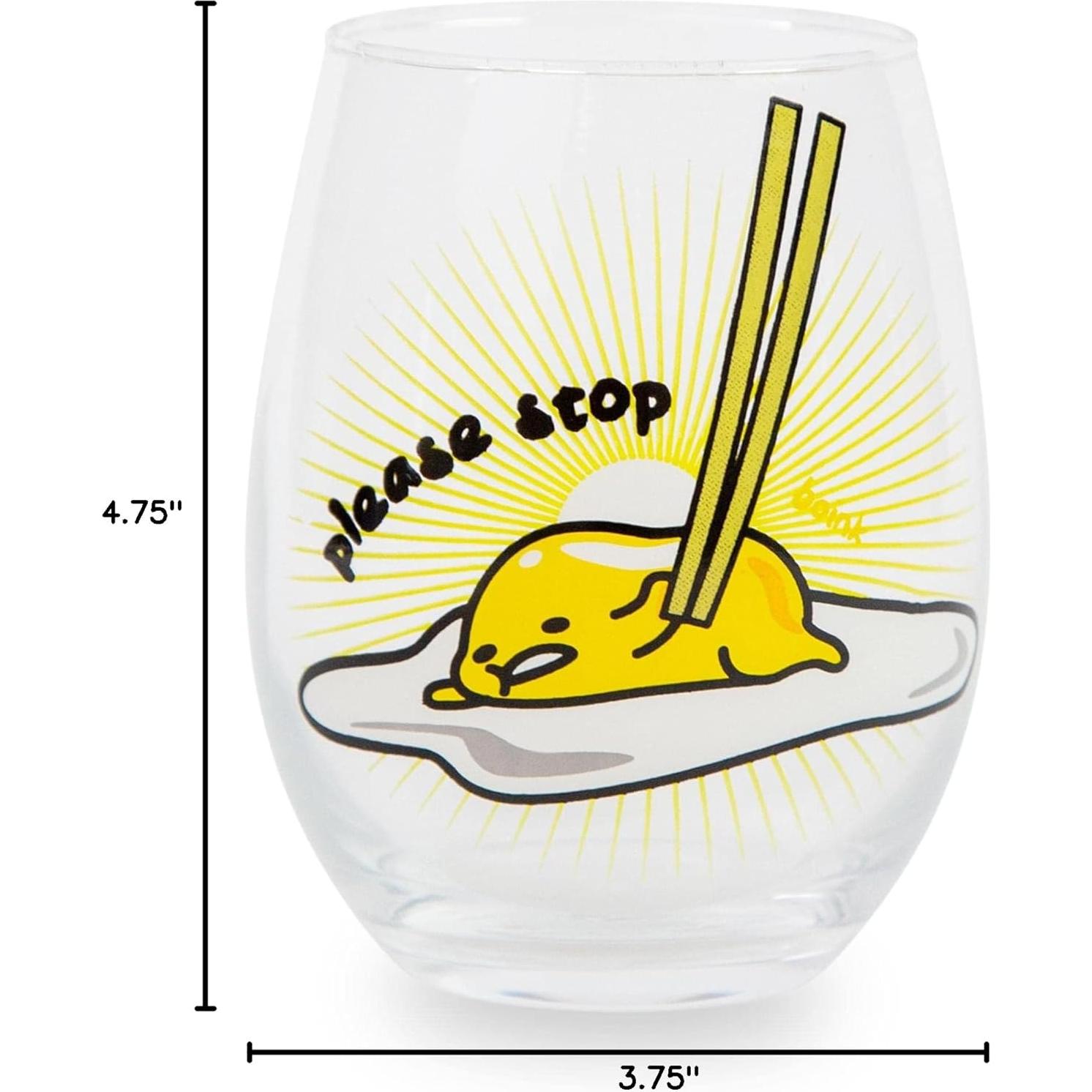 Vaso Sin Tallo Gudetama Sanrio 591ml Multicolor