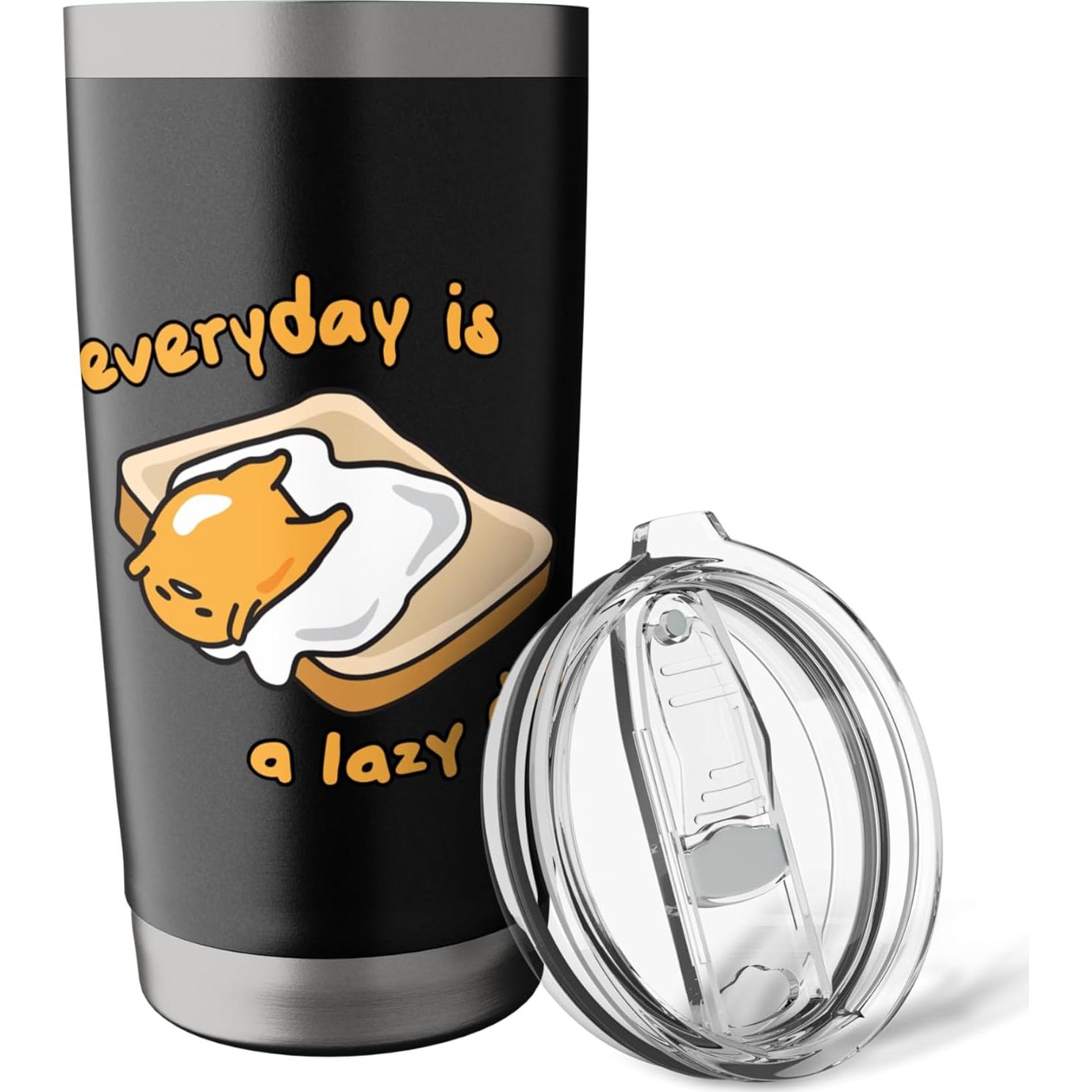 Vaso Térmico Gudetama 20 oz Acero Inoxidable Aislado
