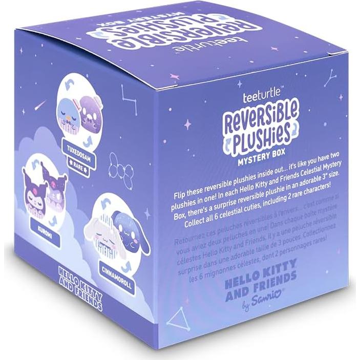 Peluche Reversible TeeTurtle Hello Kitty 15.24 cm - Celestial