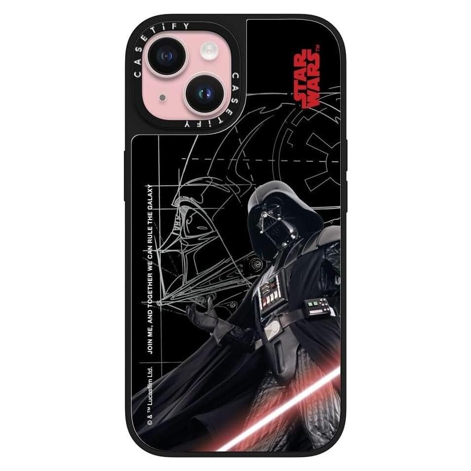 Funda Espejo iPhone 15 CASETiFY Darth Vader Magsafe 1.5m