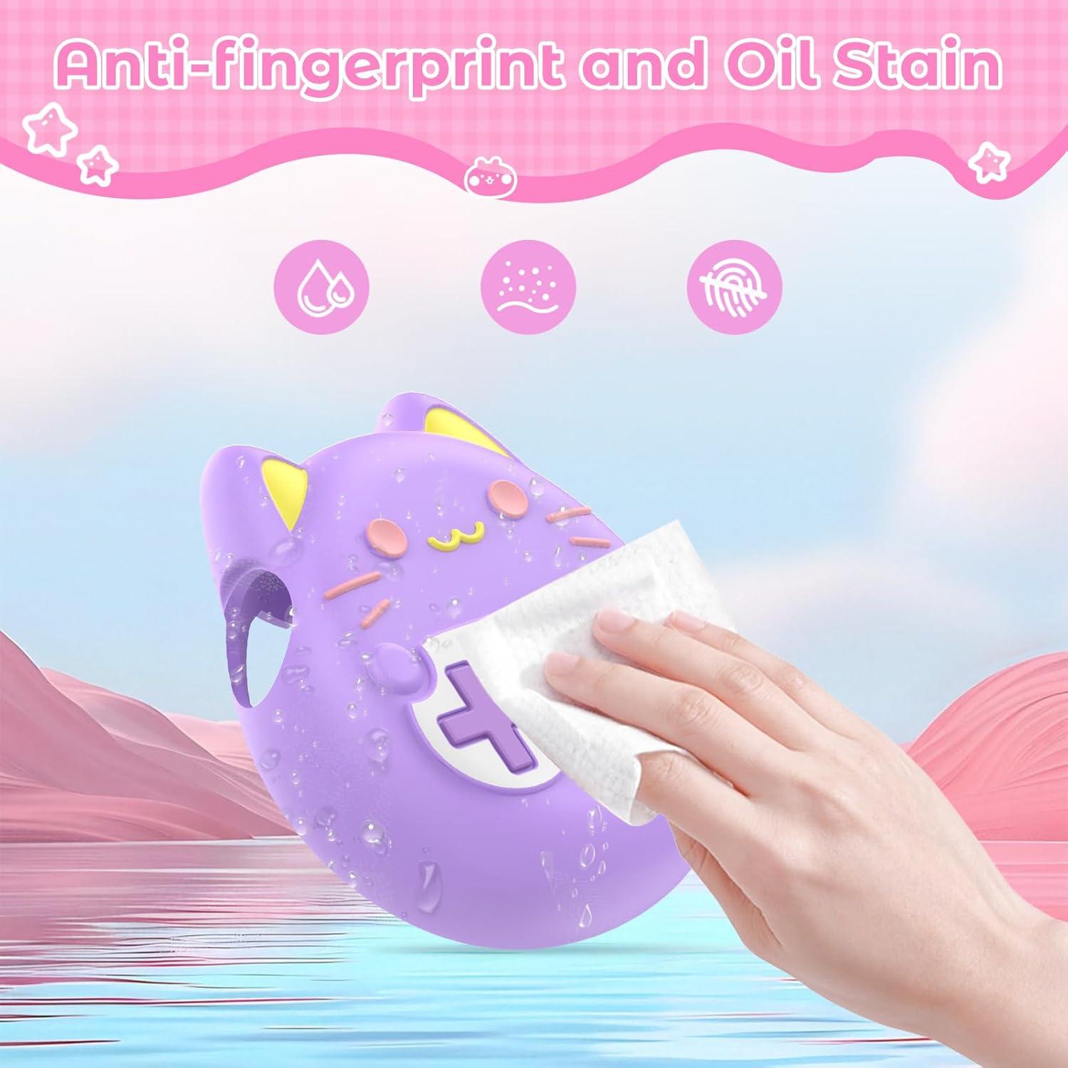 Funda Protectora KONXISA para Tamagotchi Paradise Silicona Morado