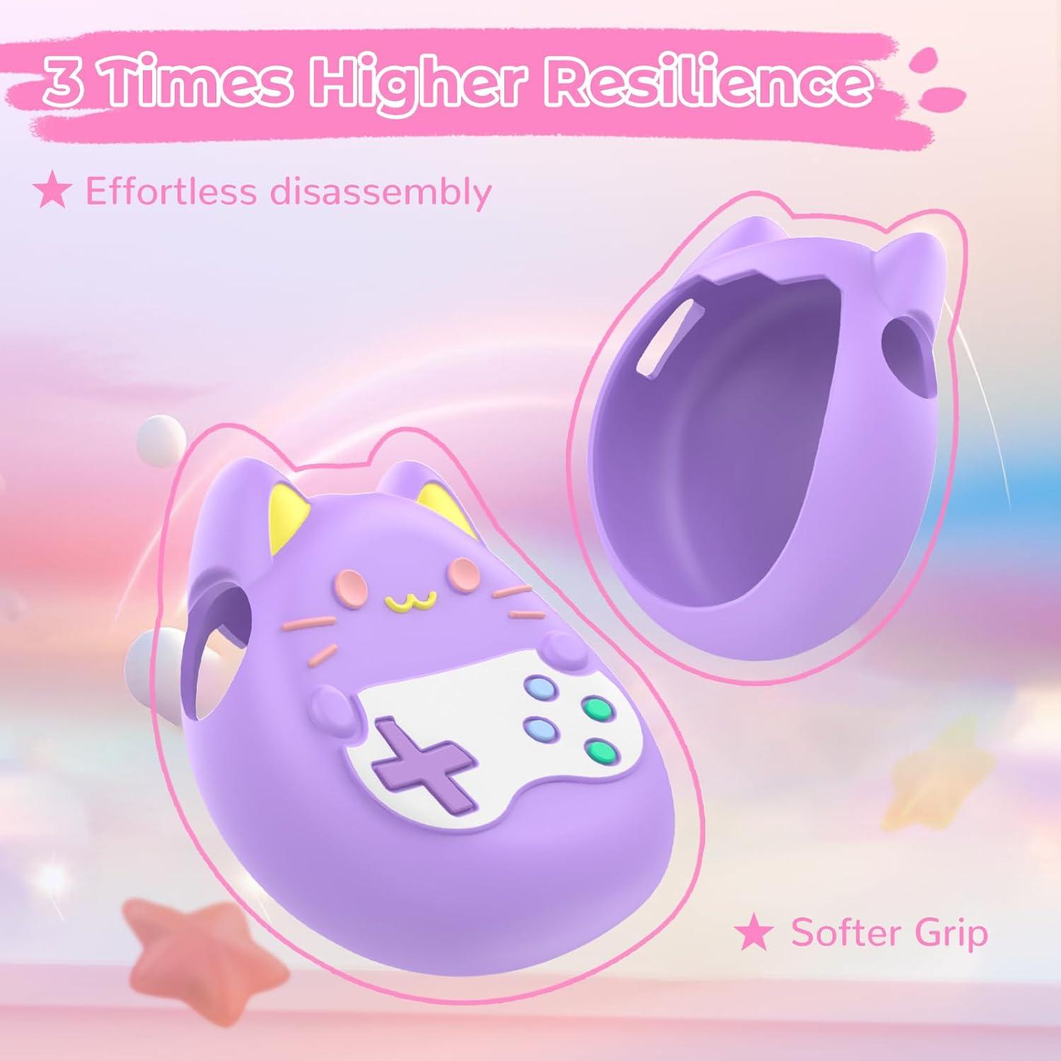 Funda Protectora KONXISA para Tamagotchi Paradise Silicona Morado