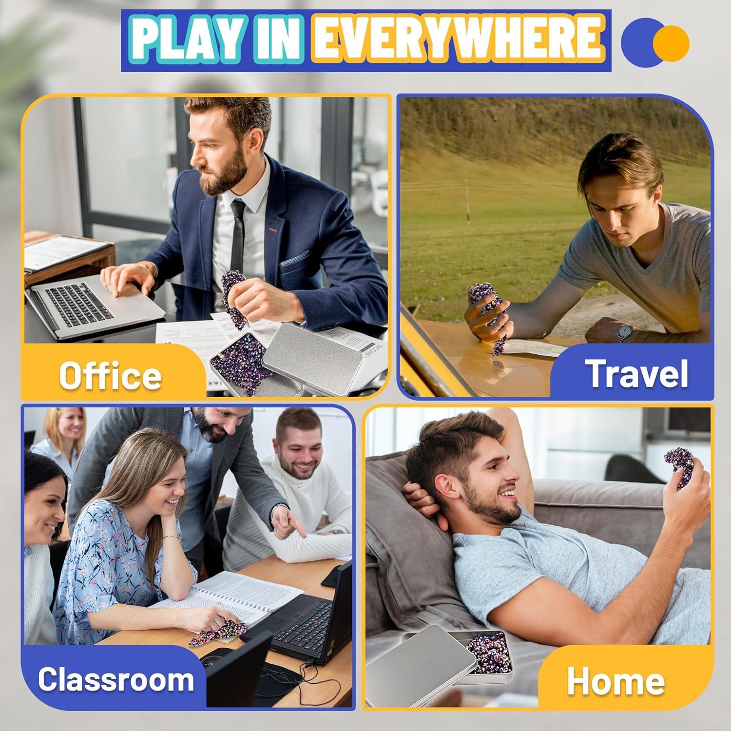 Bolas Magnéticas Antiestrés Chilvil 500 Piezas Alivio Ansiedad