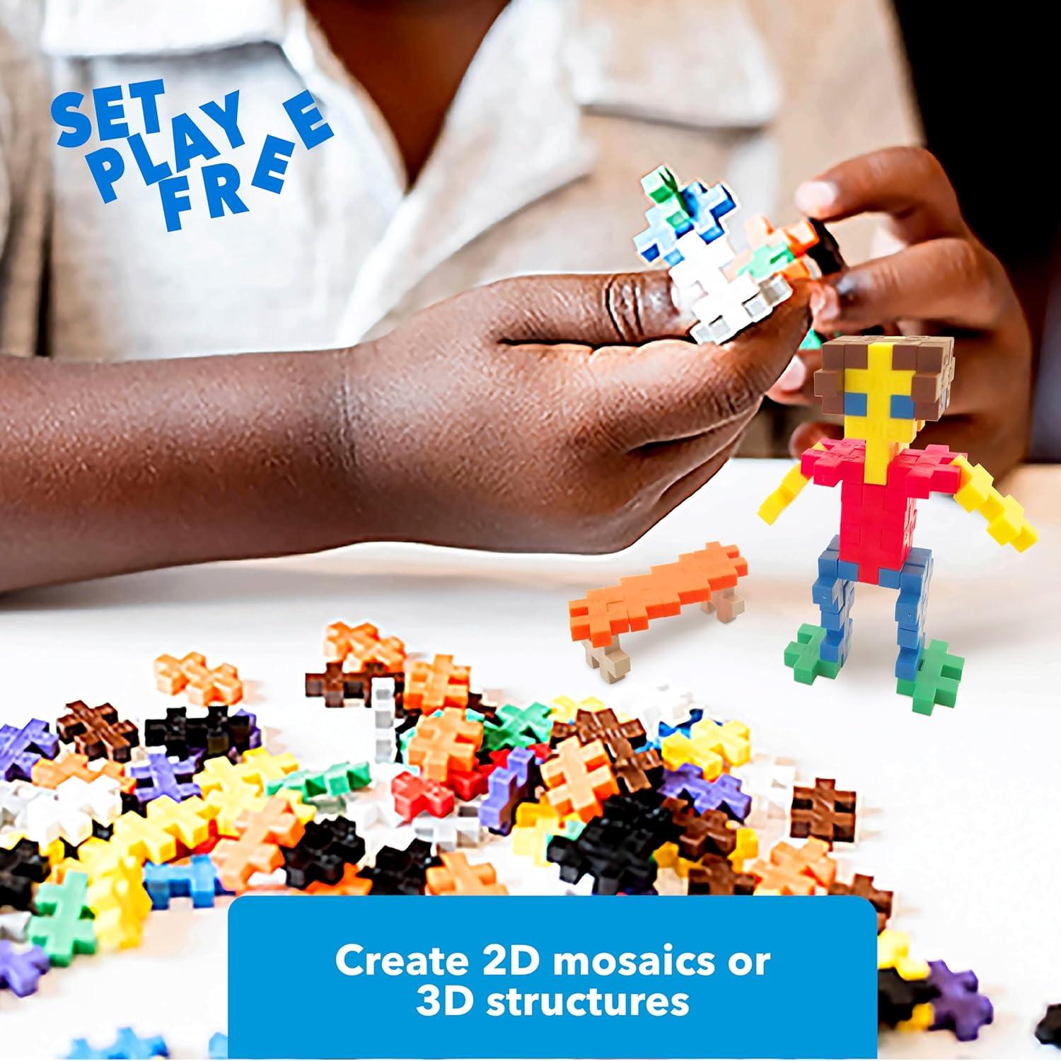 Plus-Plus Tubo Super 500 Piezas Juguete STEM Mezcla de Colores