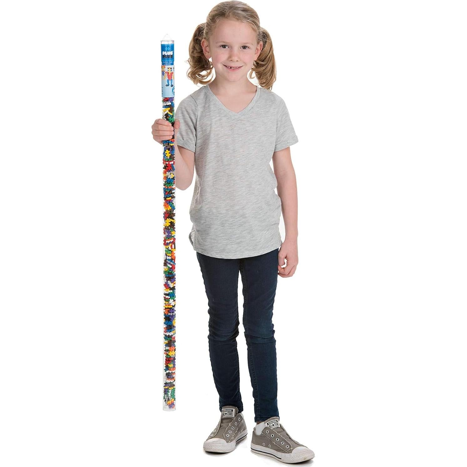 Plus-Plus Tubo Super 500 Piezas Juguete STEM Mezcla de Colores