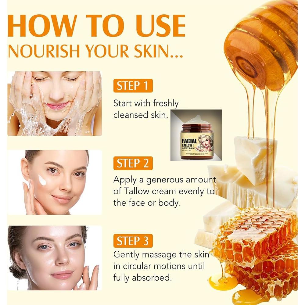 Crema Nutritiva de Sebo de Res y Miel Orgánica 2x118ml