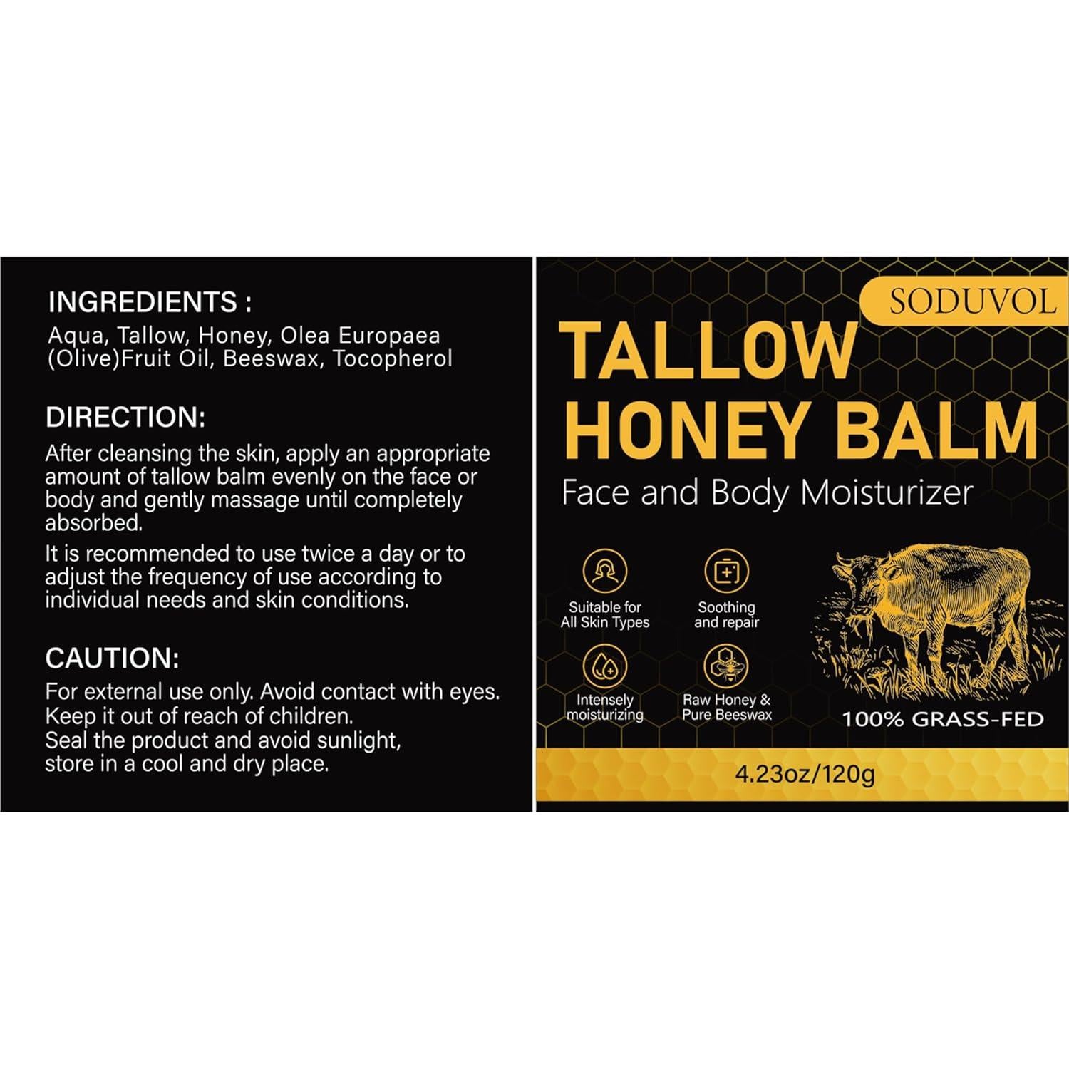 Grasa de Res Orgánica Liventhrall 119g Hidratante Natural Piel