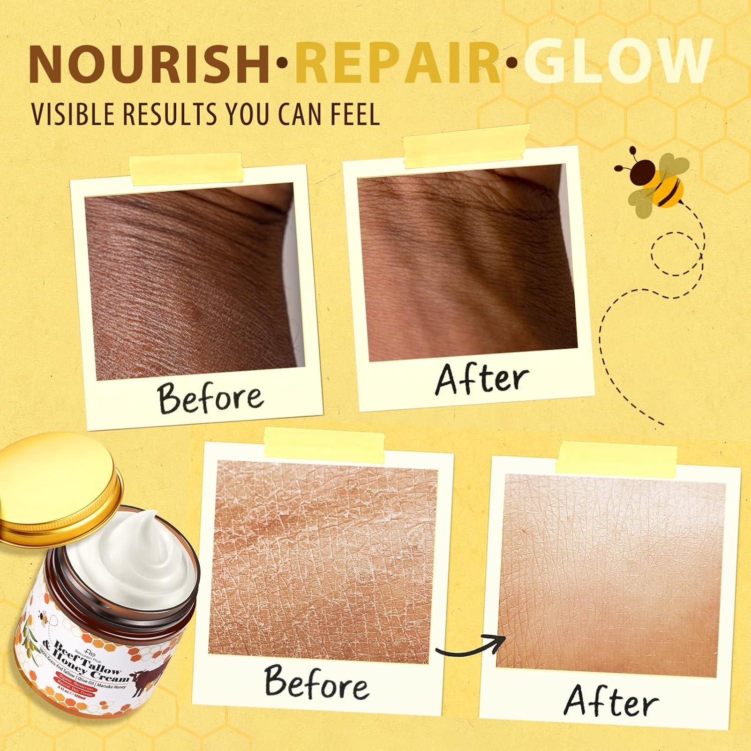 Crema Hidratante de Manteca de Res y Miel Recuren Plus 113 g