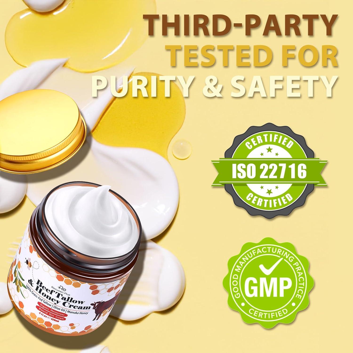 Crema Hidratante de Manteca de Res y Miel Recuren Plus 113 g