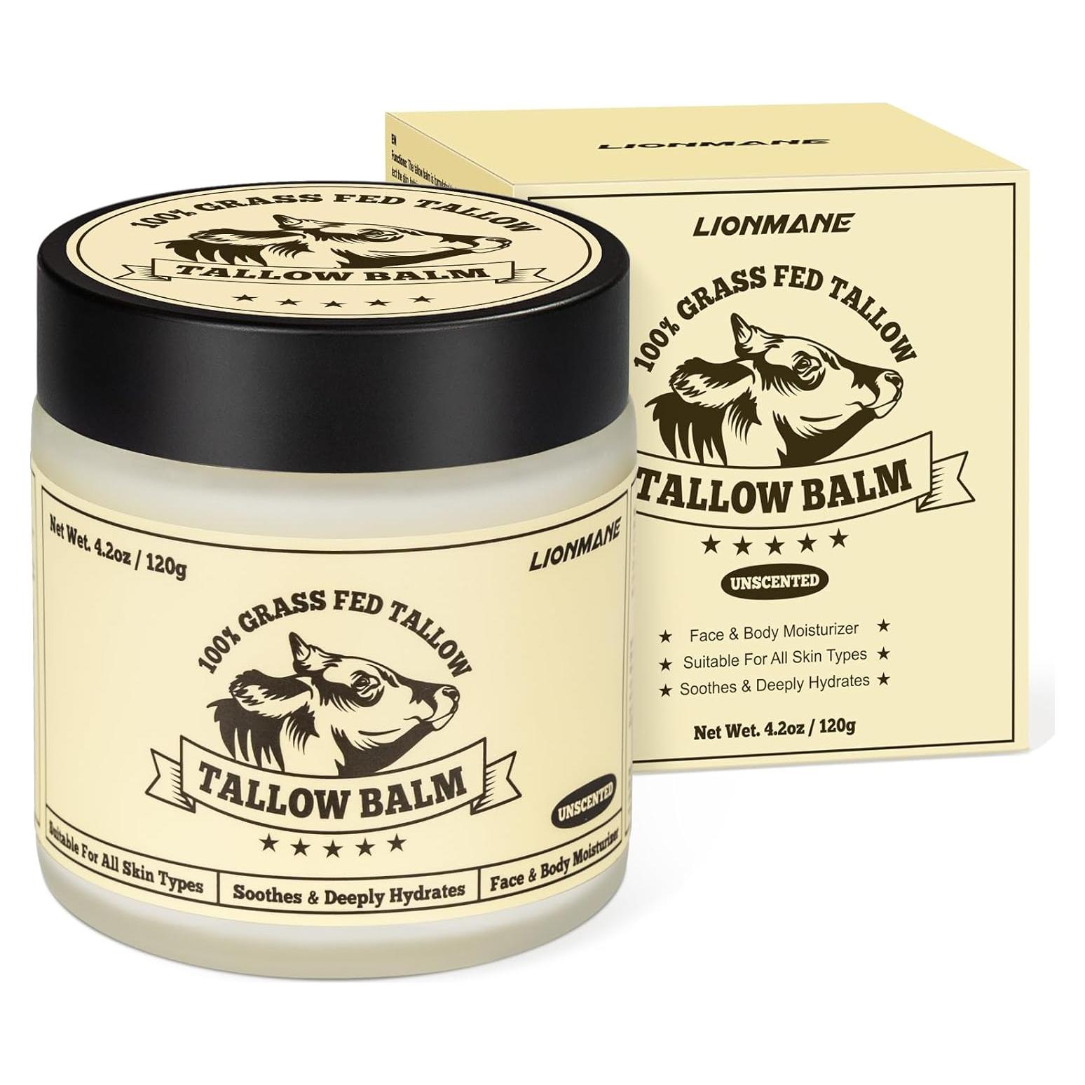 Bálsamo Hidratante de Grasa de Res Lionmane 119g - Natural